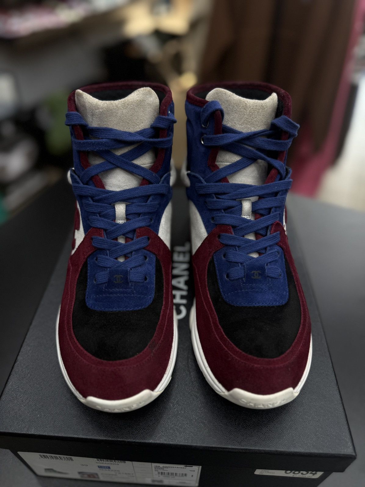 Chanel Chanel High Top Women’s Sneakers 39EU/9US (W) $1050 Size US 9 / IT 39 - 6 Thumbnail