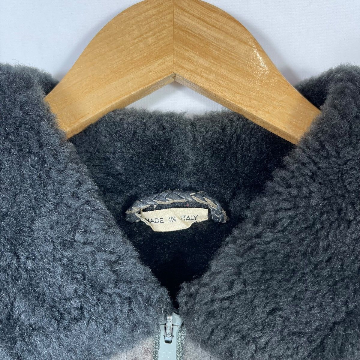 Vintage Vintage Schiatti & Co Torino Italy Shearling Leather Knit Size US L / EU 52-54 / 3 - 6 Thumbnail
