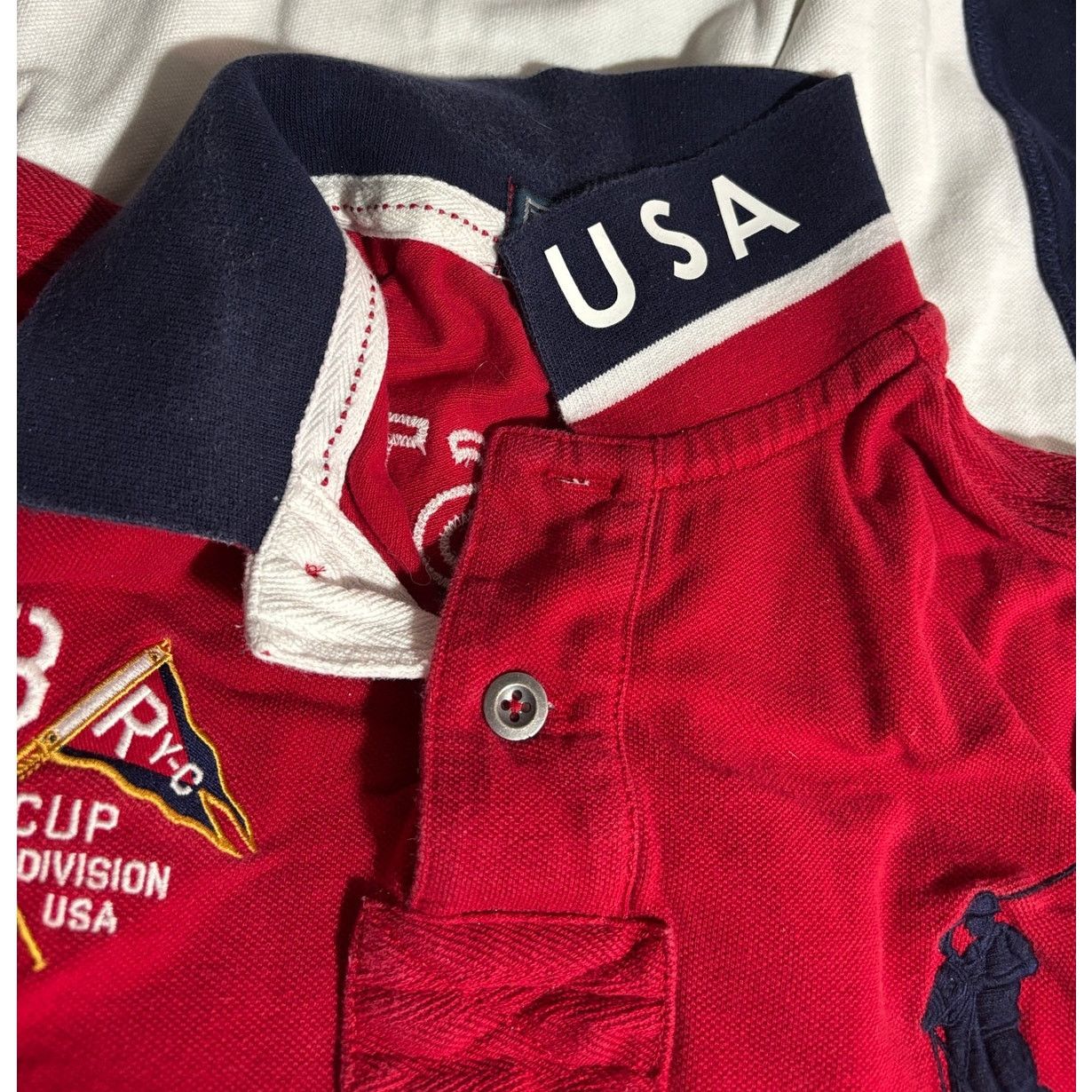 Polo Ralph Lauren Boy's XL 18/20 | POLO Ralph Lauren Pony USA Polo Rugby Shirt Size US XL / EU 56 / 4 - 9 Thumbnail