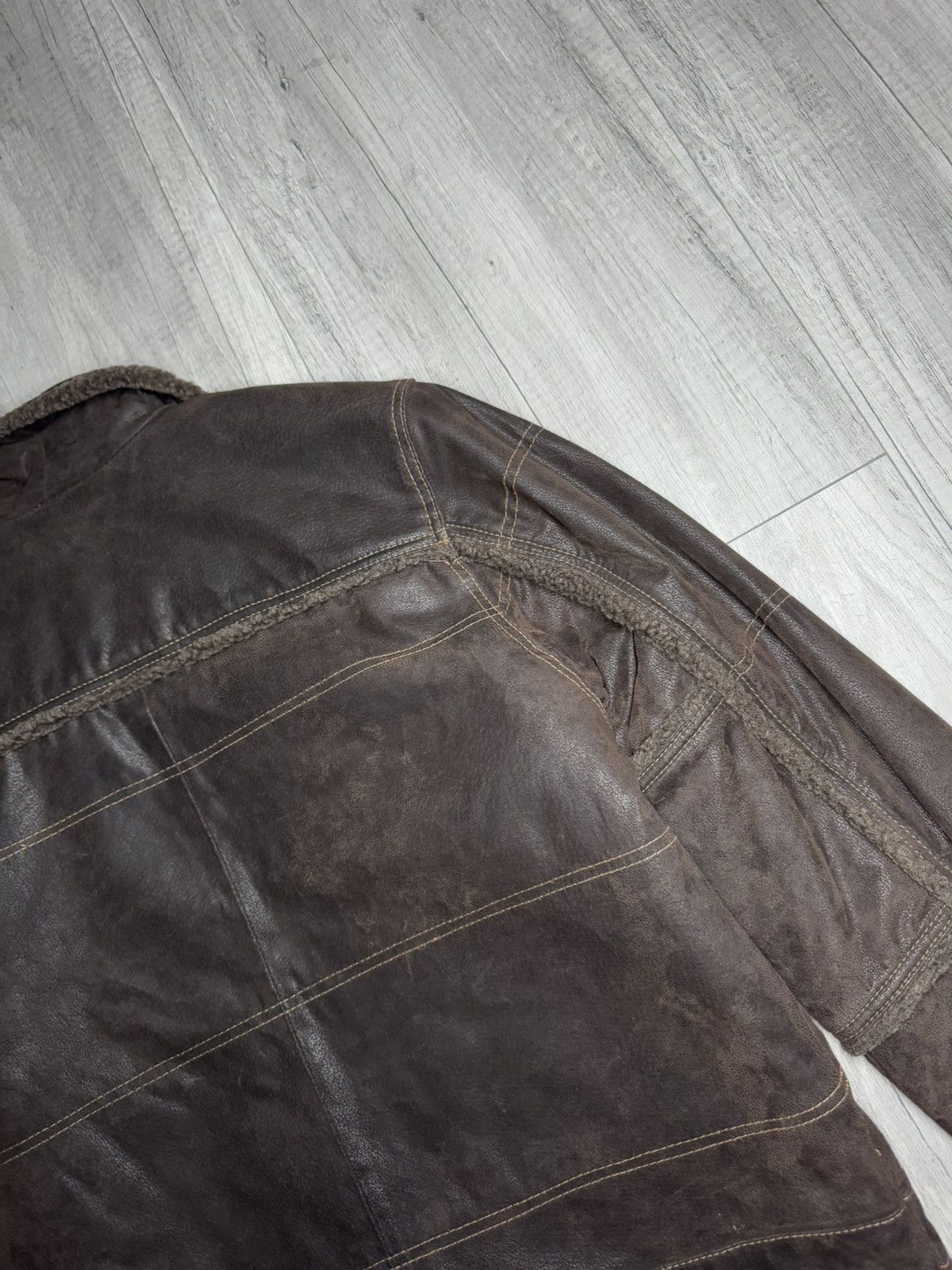 Genuine Leather × Vintage Vintagge leather jacket L avant garde retro Size US L / EU 52-54 / 3 - 14 Thumbnail