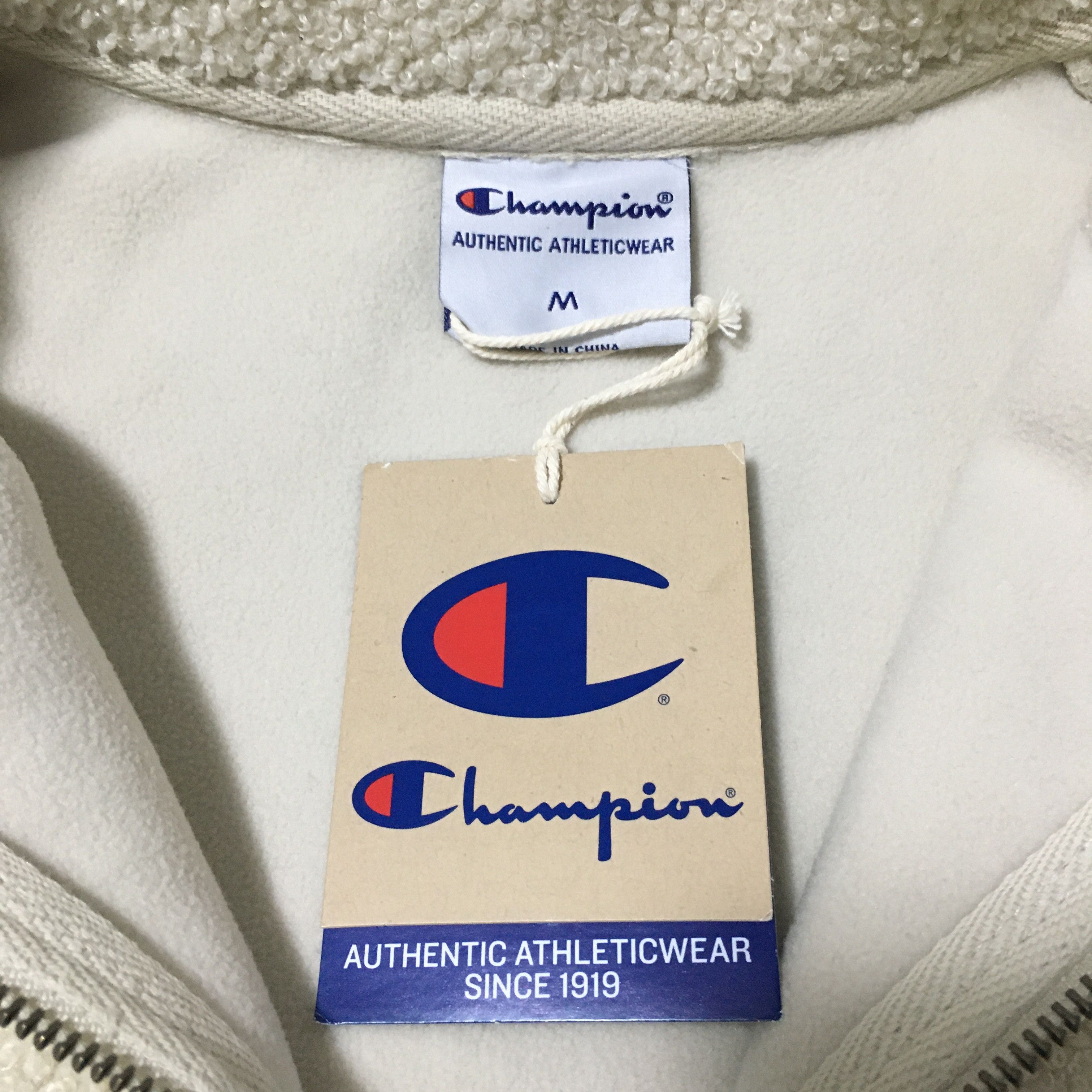 Champion 1/4 Zip Sherpa Pullover Jacket Size US M / EU 48-50 / 2 - 4 Thumbnail