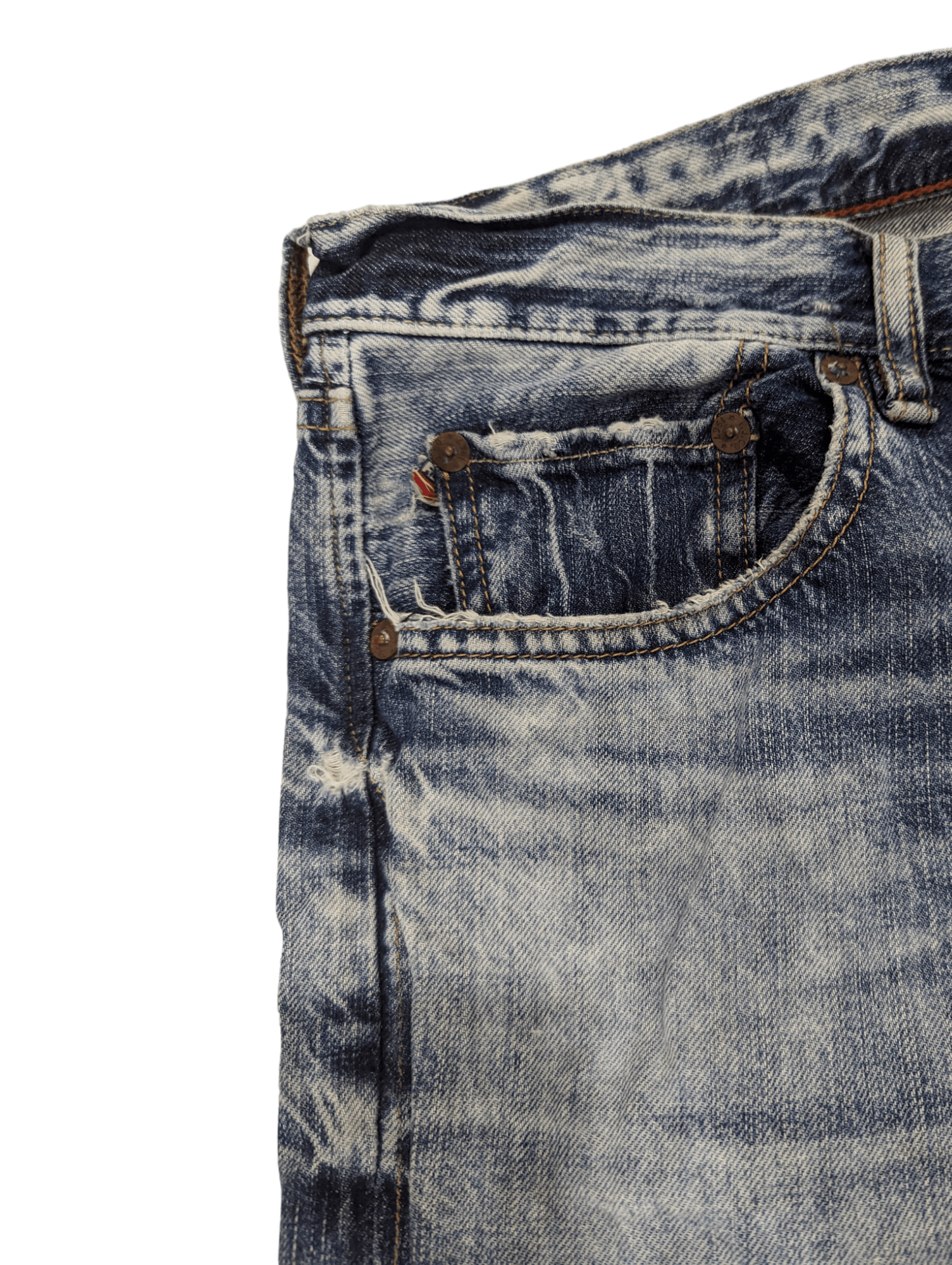 Polo Ralph Lauren THRASHED RALPH LAUREN DISTRESSED DENIM JEANS Size US 29 - 5 Thumbnail