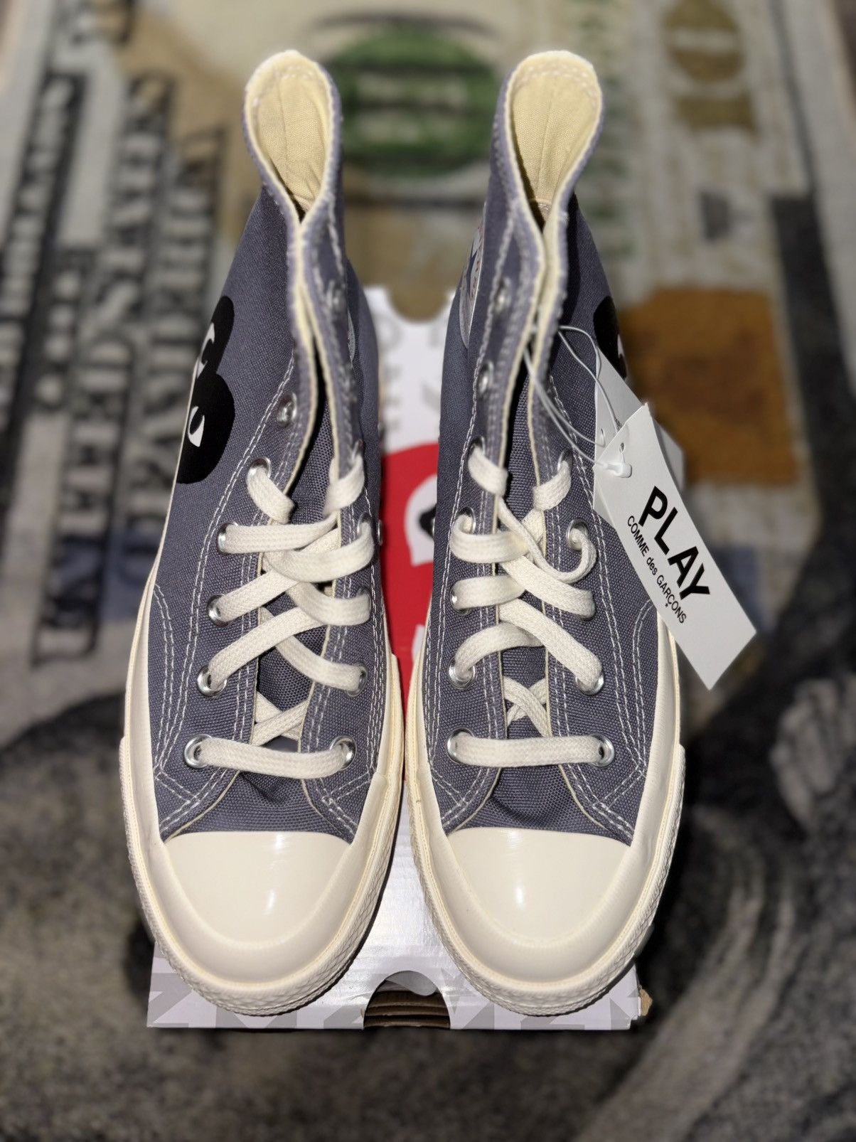 Comme des Garcons PLAY × Converse Converse Chuck Taylor All Star 70 High Comme Des Garcons Size US 7.5 / IT 37.5 - 3 Thumbnail