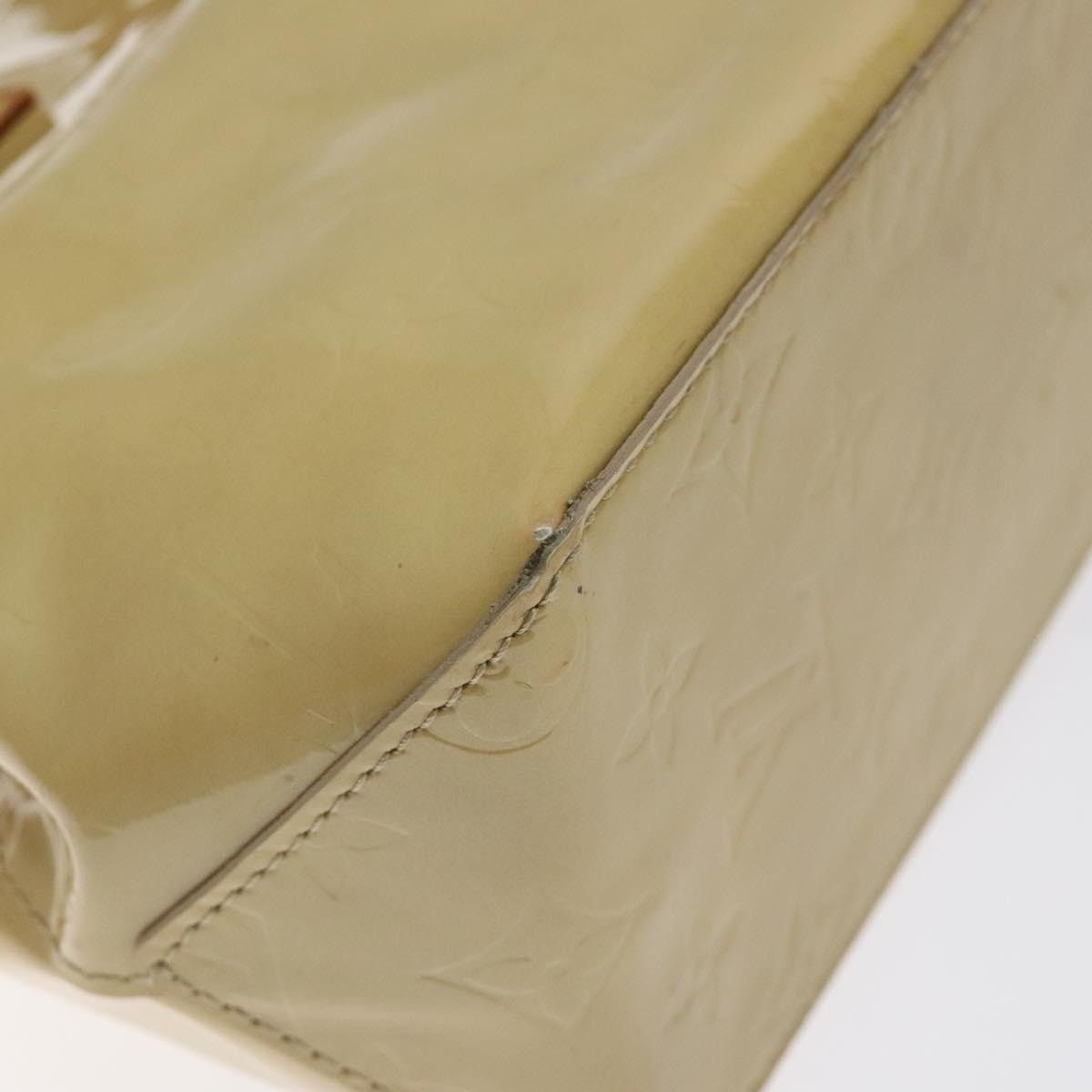 Louis Vuitton LOUIS VUITTON Monogram Vernis Reade PM Hand Bag Beige M91334 Size ONE SIZE - 14 Thumbnail