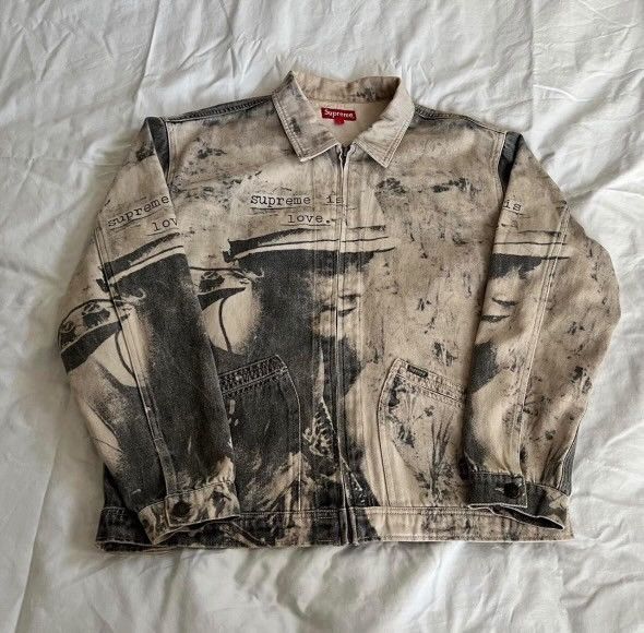 Supreme Is Love Denim Work Jacket | Grailed