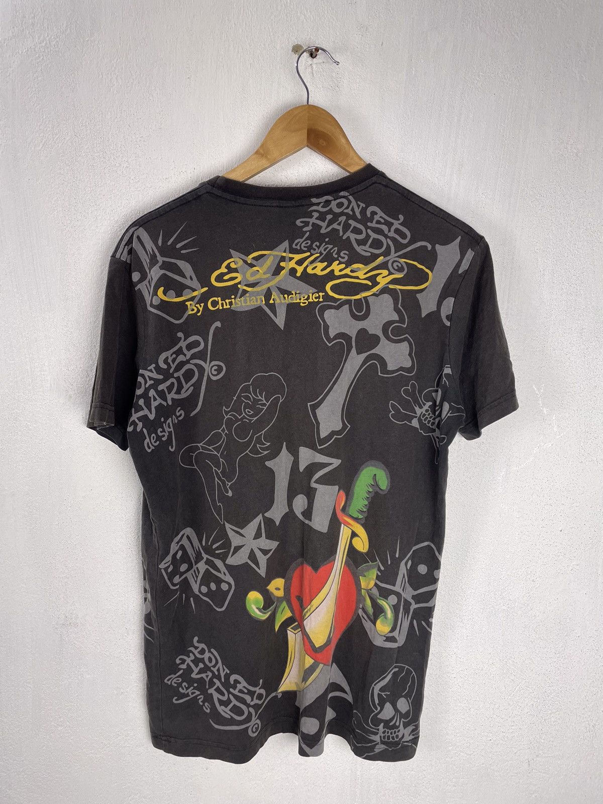 Ed Hardy Ed Hardy Y2K Dice and Girls t-shirt Size US M / EU 48-50 / 2 - 2 Thumbnail
