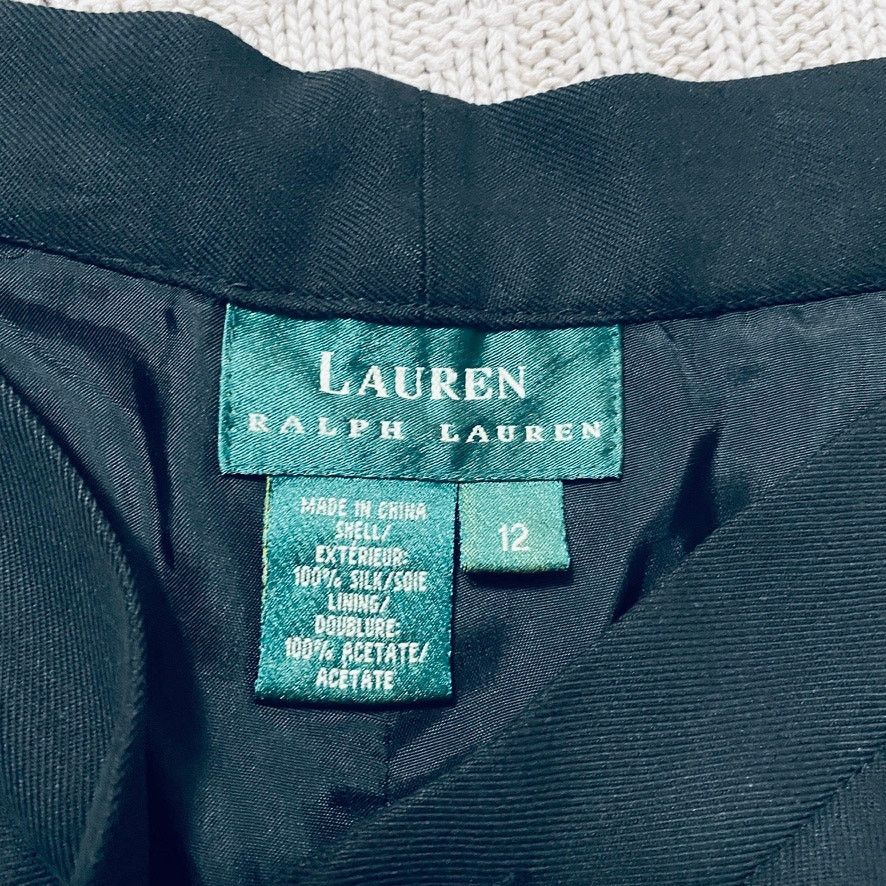 Lauren Ralph Lauren Lauren RL black silk dress pants Size 34" / US 12 / IT 48 - 4 Thumbnail