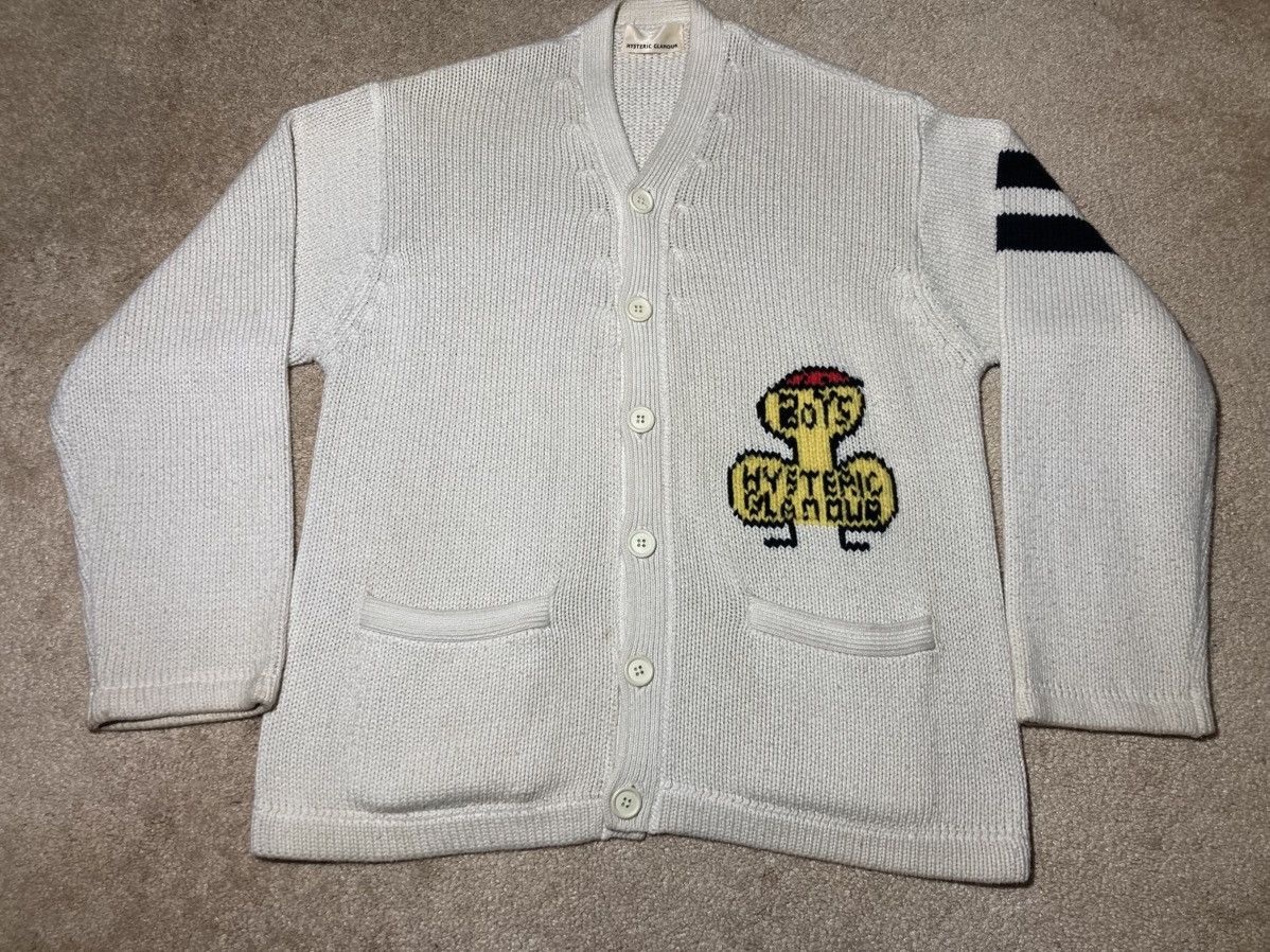 Hysteric Glamour 1989 Hysteric Glamour Boys Penis Cardigan Striped Baggy 90s Size US M / EU 48-50 / 2 - 2 Thumbnail