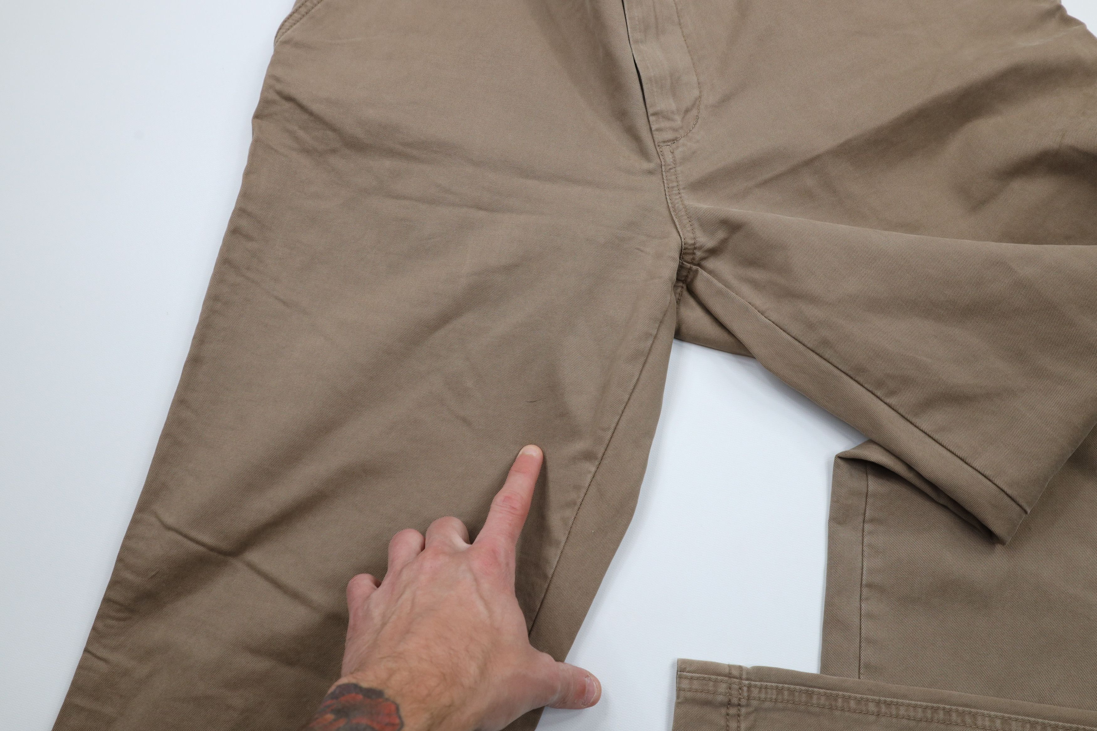 J.Crew × Vintage Vintage J Crew Bootcut Wide Leg Chino Pants Brown Cotton Size US 36 / EU 52 - 6 Thumbnail