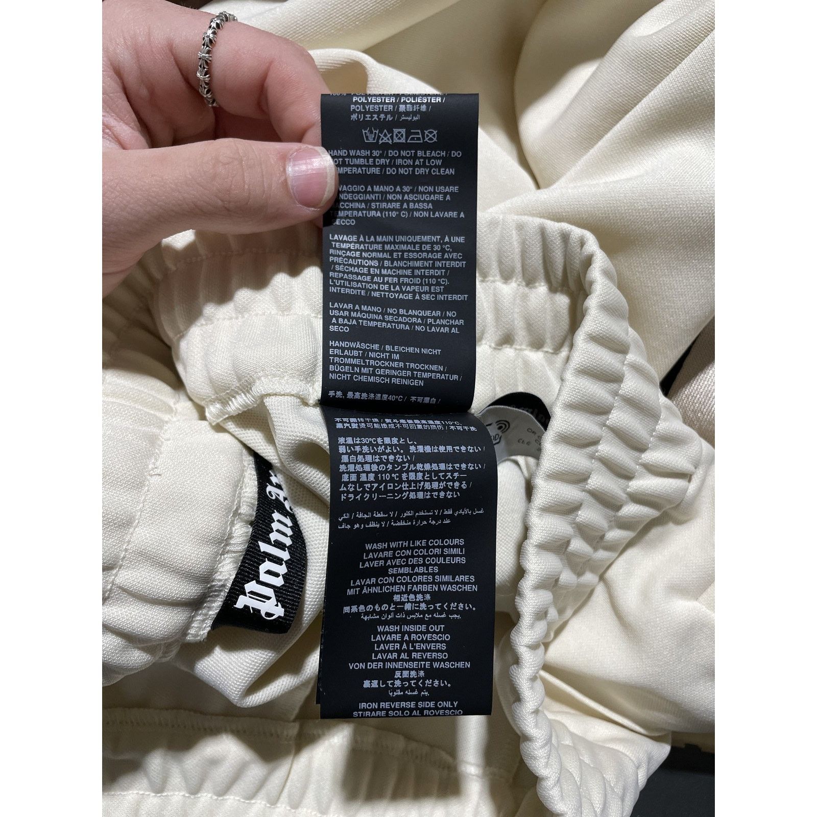 Palm Angels PALM ANGELS FLARE TRACK PANTS 'BUTTER' SIZE XL PREOWNED Size US 34 / EU 50 - 8 Thumbnail