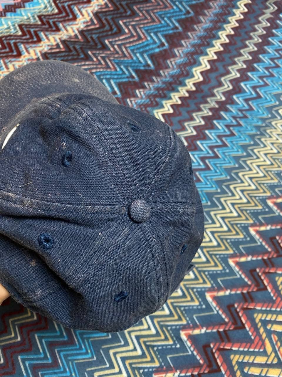 Nike × Vintage Vintage Nike Faded Cap Drill streetwear style cap Size ONE SIZE - 5 Thumbnail