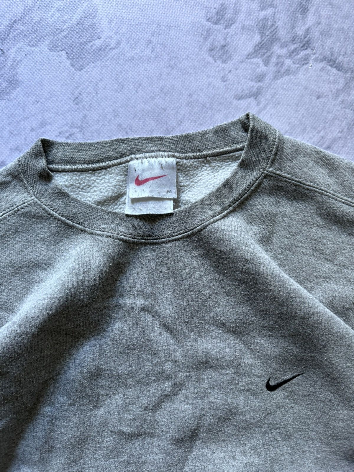 Nike × Vintage 00s Nike Vintage Mini Swoosh Oversize Sweatshirt Size US M / EU 48-50 / 2 - 2 Thumbnail