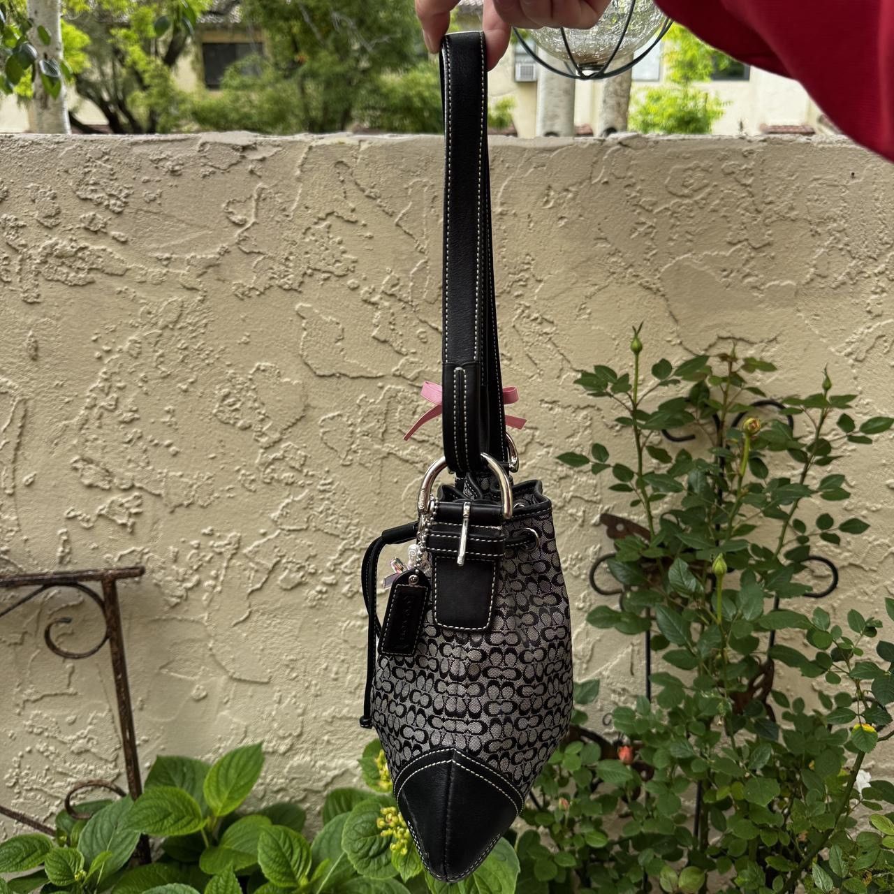 Coach Y2K Black Monogramed Coach Bucket Style Bag Size ONE SIZE - 4 Thumbnail