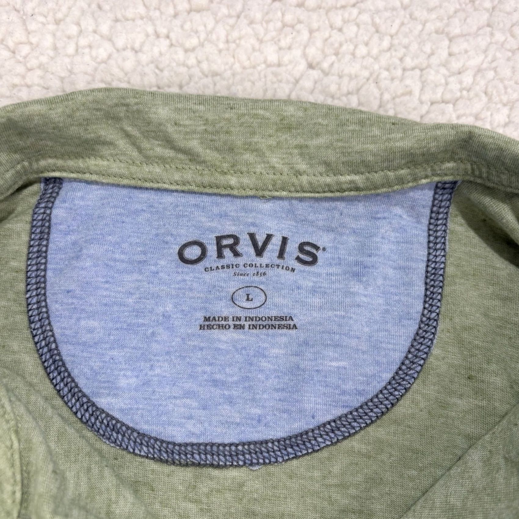 Orvis Orvis Pullover 1/4 Zip Mens L Green Long Sleeve Lightweight Knit Sweater Regular Size Size US L / EU 52-54 / 3 - 2 Thumbnail