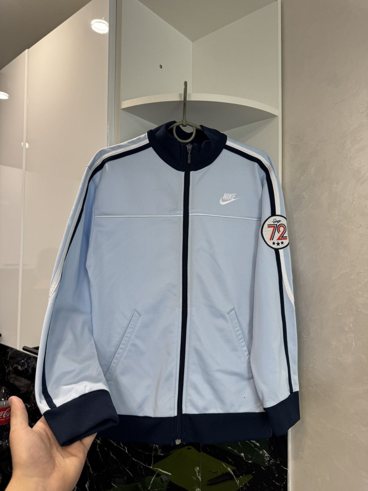 Nike Vintage Nike Big Logo 72 Zip Up Hoodie Size US S / EU 44-46 / 1 - 3 Thumbnail