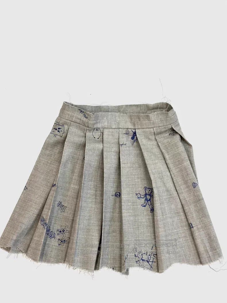 Vetements Vetements size S Graffiti Grey Tweed Skirt Size 23" - 1 Thumbnail