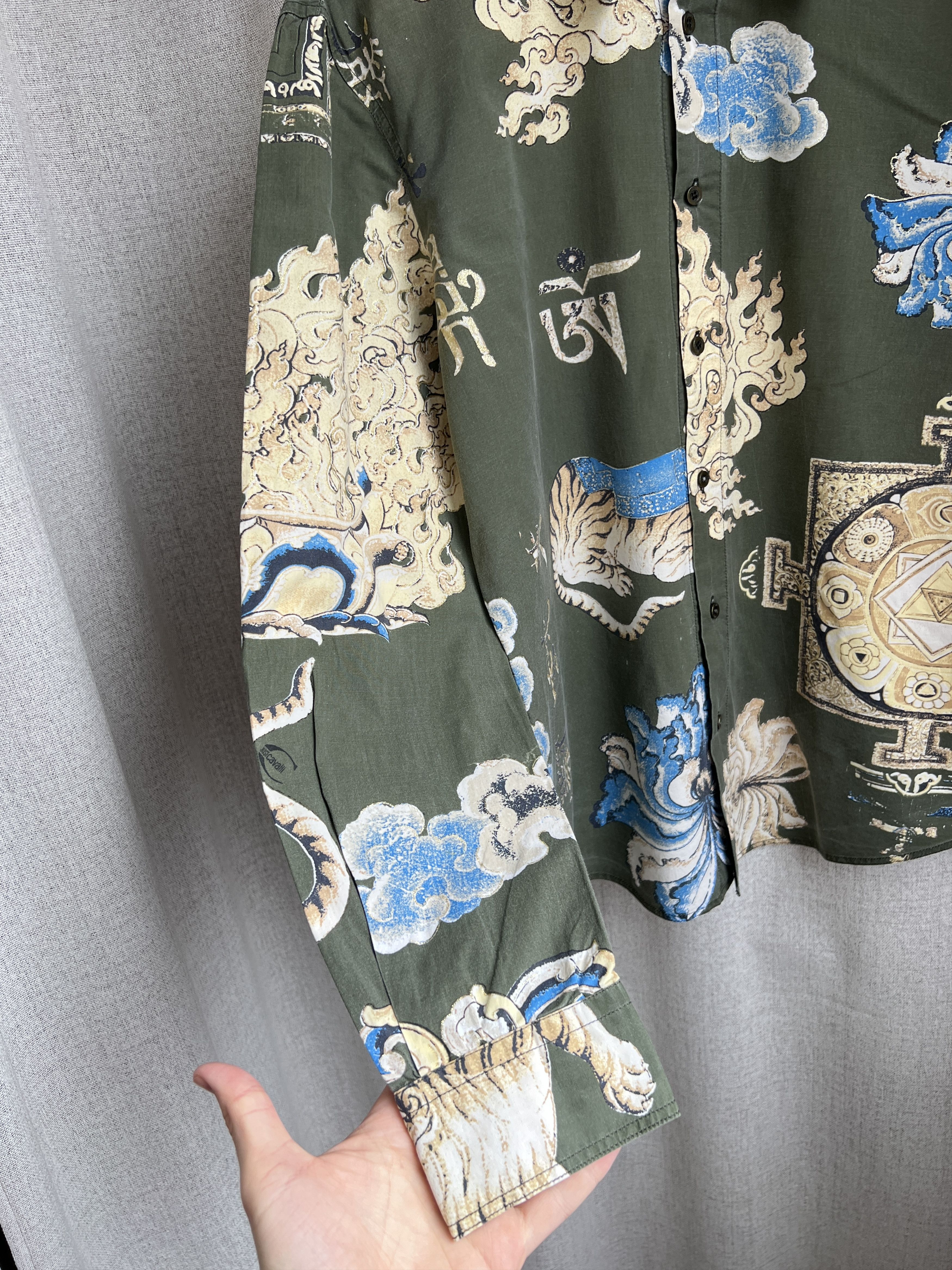 Just Cavalli Vintage Just Cavalli Allover Printed Button Up Shirt Tiger Size US L / EU 52-54 / 3 - 10 Thumbnail