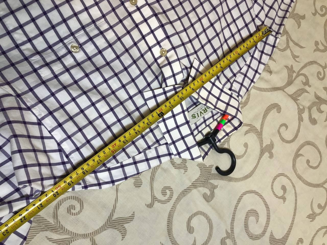 Orvis Orvis Purple Check Button Up Shirt – 100% Cotton Size US L / EU 52-54 / 3 - 8 Thumbnail