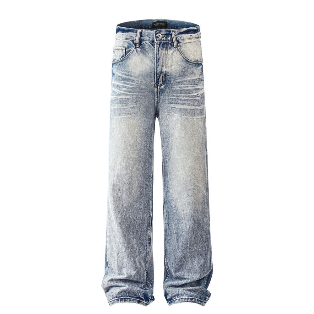 Japanese Brand × Jean Men's American vintage washed distressed jeans Size US 34 / EU 50 - 1 Thumbnail
