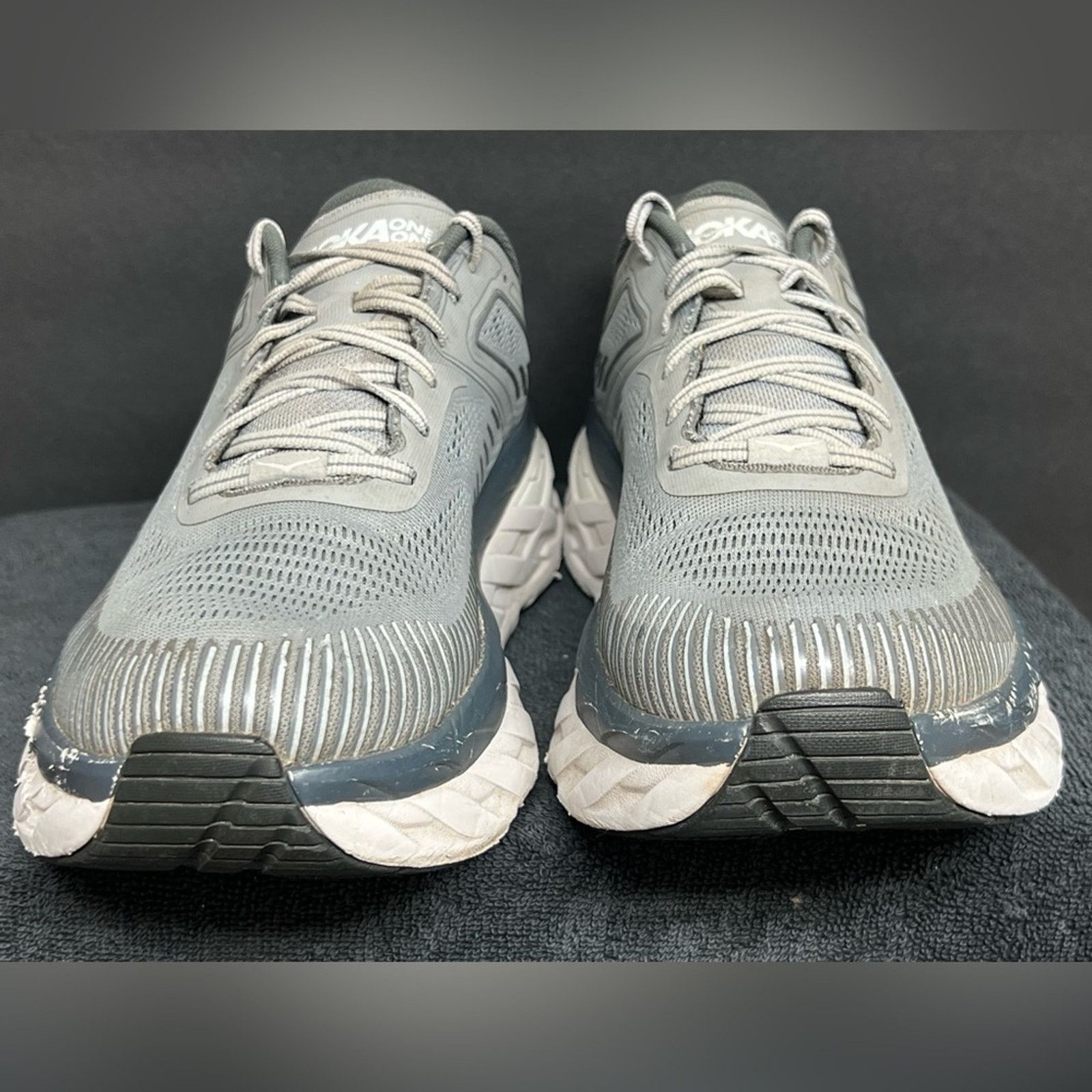 Hoka Hoka One One Bondi 7 Wild Dove Dark Gray Shoes Men’s SZ 12 Size US 12 / EU 45 - 5 Thumbnail