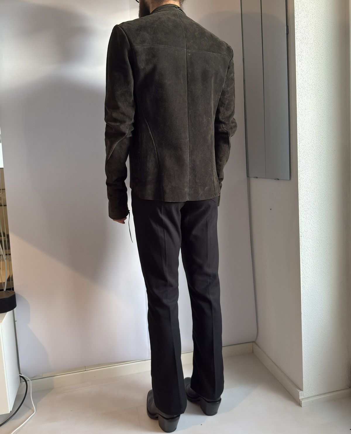 Ma+ Maurizio Amadei M.A+ Aviator Reverse Deer Leather Biker Size US M / EU 48-50 / 2 - 15 Thumbnail