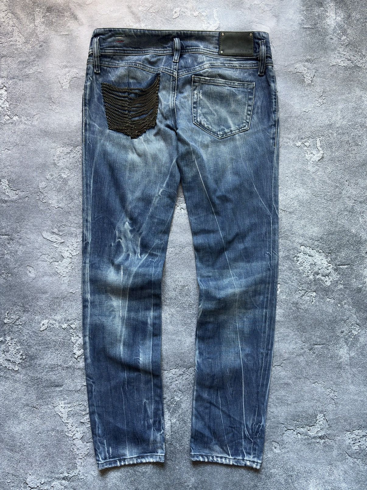 Diesel Vintage Diesel Matic Washed Faded Distressed Y2K Jeans Size 28" / US 6 / IT 42 - 1 Thumbnail