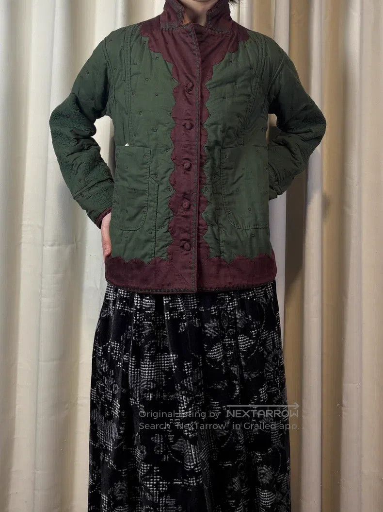 Issey Miyake Issey Miyake Handmade Double-Sided Plant Embroidered Coat Size M / US 6-8 / IT 42-44 - 4 Thumbnail