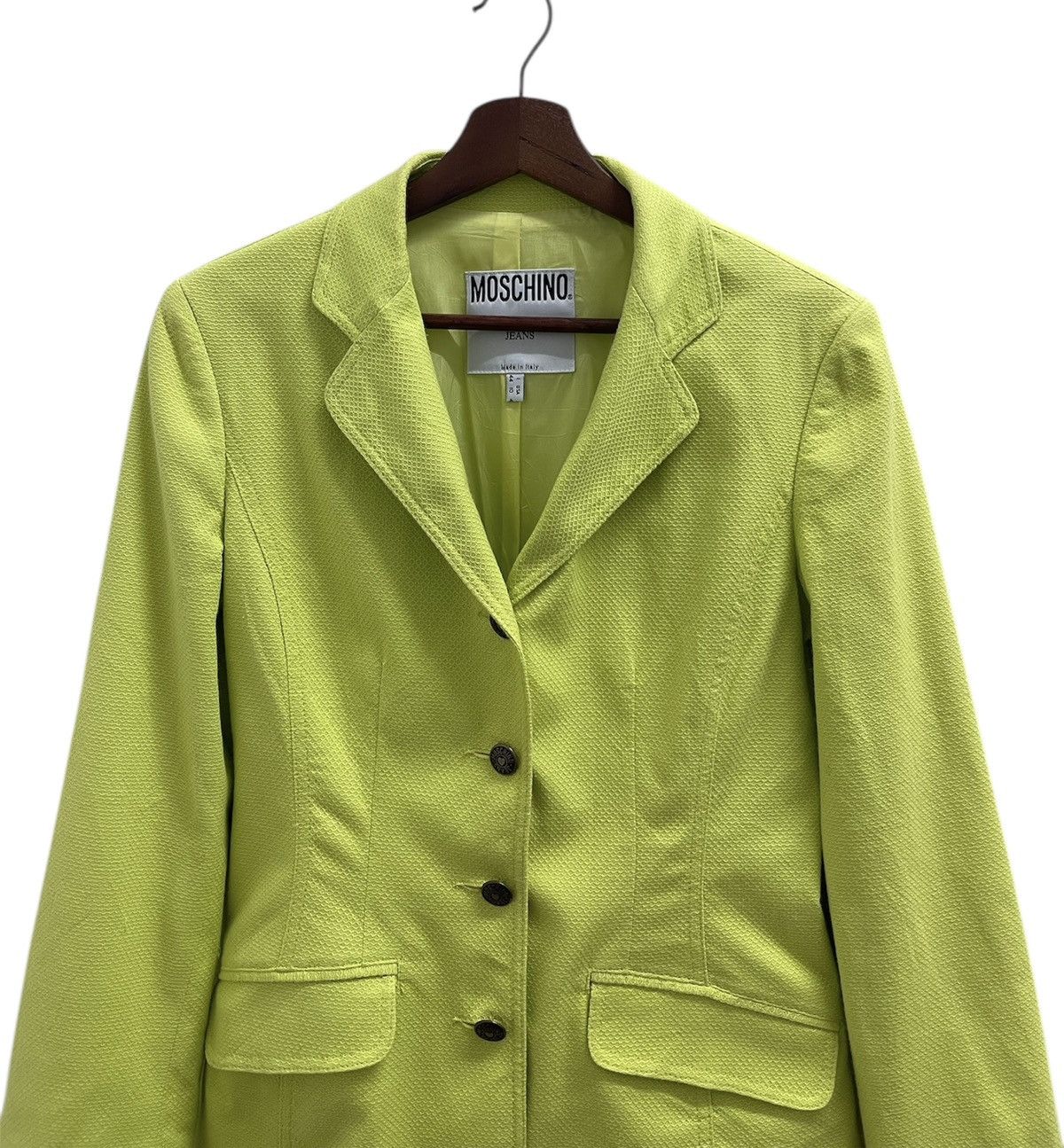 Moschino Moschino Light Green Buttons Blazer Size XS / US 0-2 / IT 36-38 - 2 Thumbnail