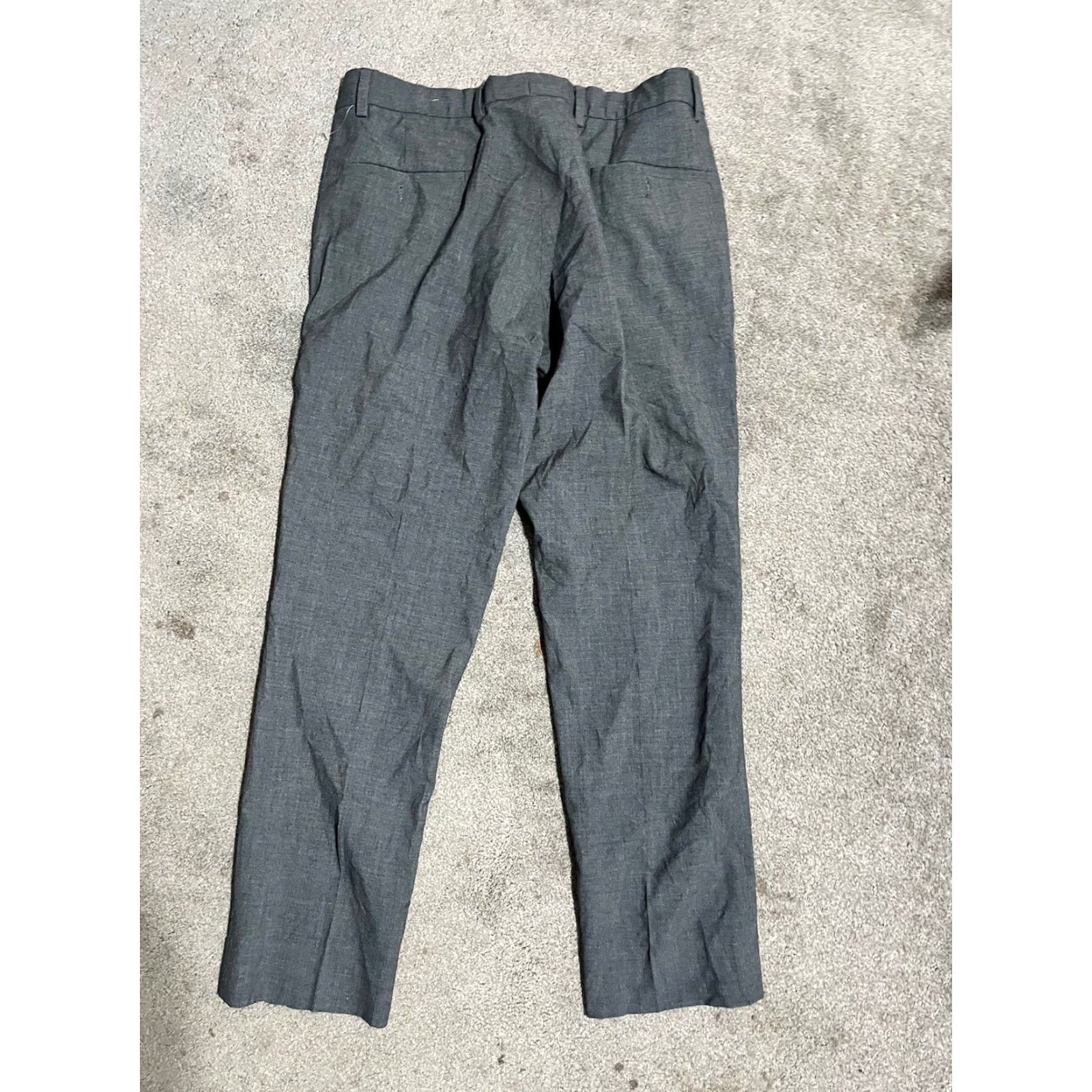 Buffalo David Bitton Buffalo David Bitton Jeans Flat Front Pants 32x29 Men's Gray Polyester Blend Dress Pants, Classic, Straight Leg, 32, Regular, Mens Size US 32 / EU 48 - 3 Thumbnail
