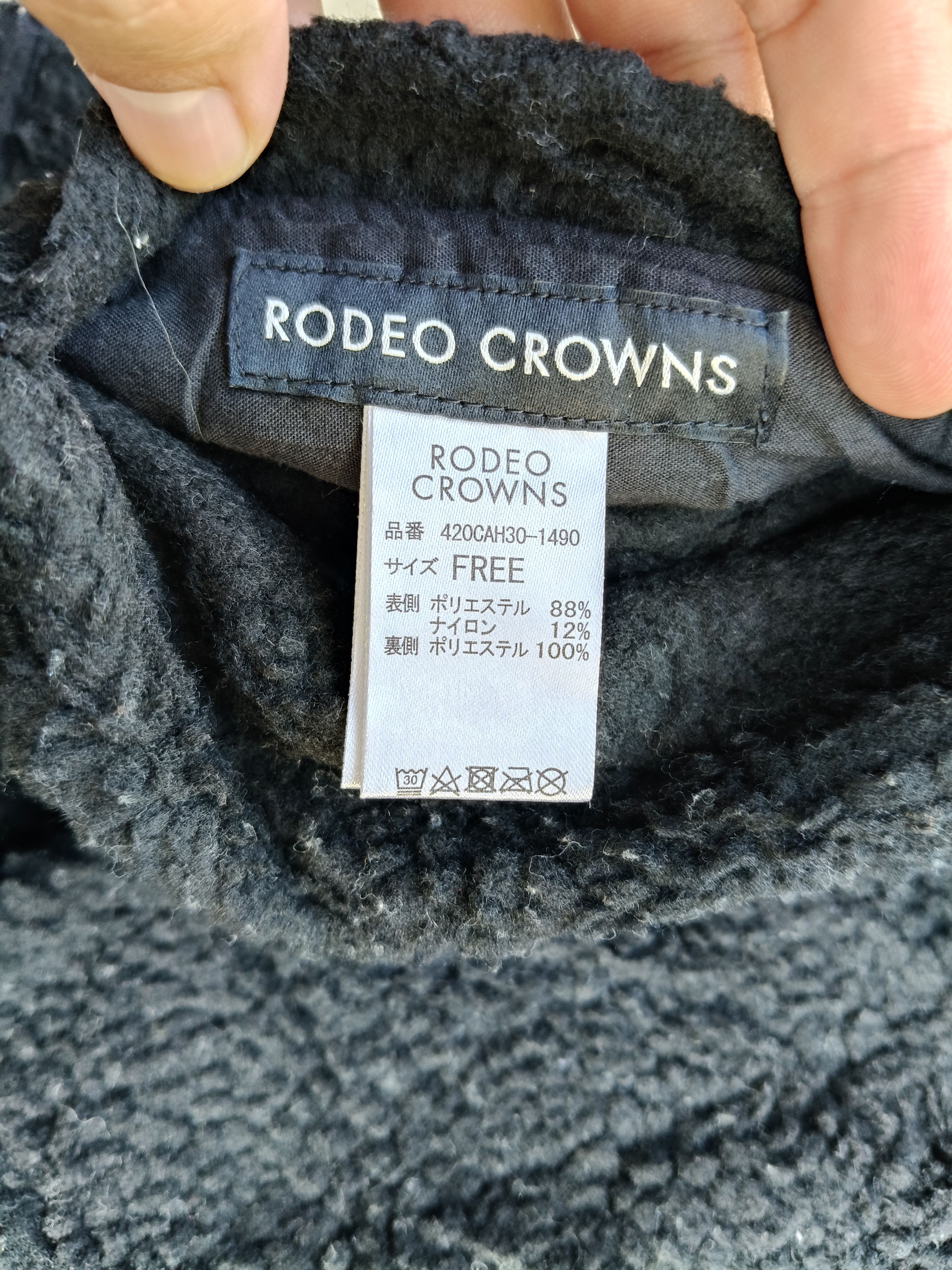 Japanese Brand Rodeo Crows Sherpa Fleece Cardigan Size L / US 10 / IT 46 - 10 Thumbnail