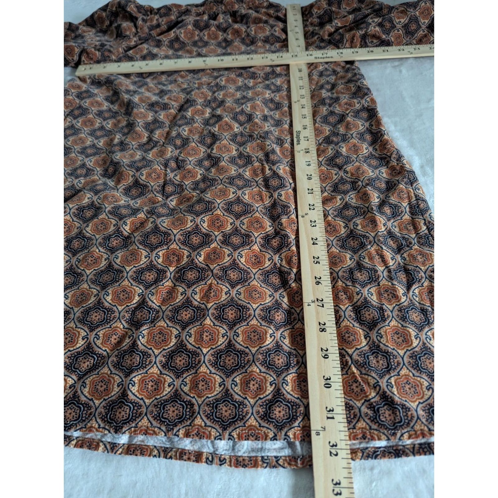 Banana Republic VINTAGE Banana Republic Corduroy Dress Sz XS Boho Retro 70's Hippie Long Sleeve Womens Size XS / US 0-2 / IT 36-38 - 5 Thumbnail