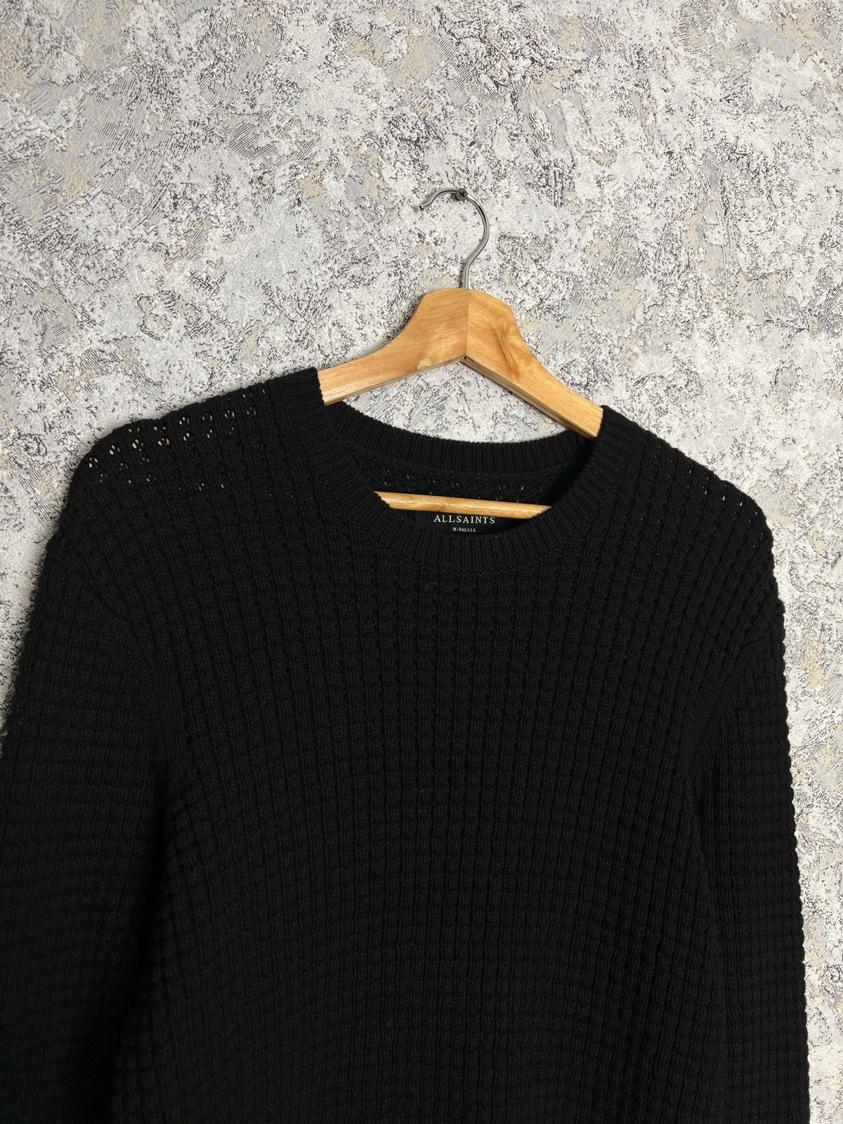 Allsaints Vintage Allsaints Jumper Sweater Waffle Knit Men’s Size XS Size US XS / EU 42 / 0 - 2 Thumbnail