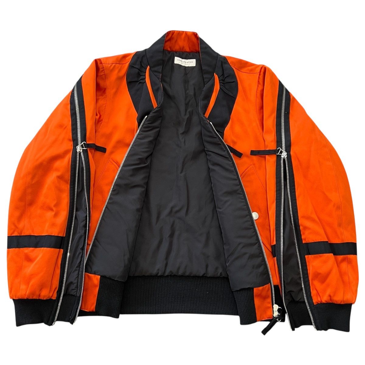 Dries Van Noten DRIES VAN NOTEN 2014AW Orange Back Zip-up Bomber Jacket Size US XS / EU 42 / 0 - 2 Thumbnail