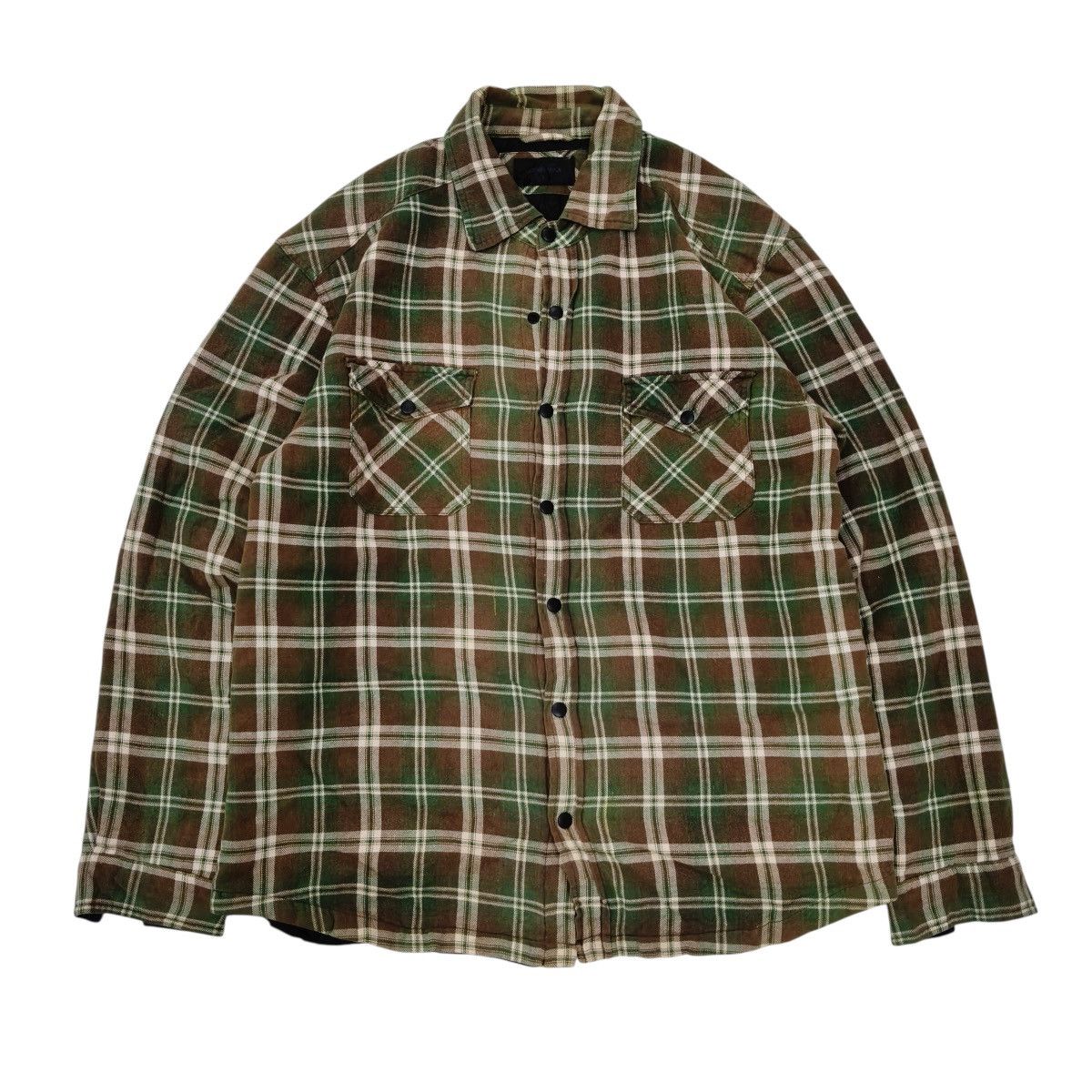 Japanese Brand Vintage Clothes Truck Quilted Flannel Jacket Size US L / EU 52-54 / 3 - 1 Thumbnail