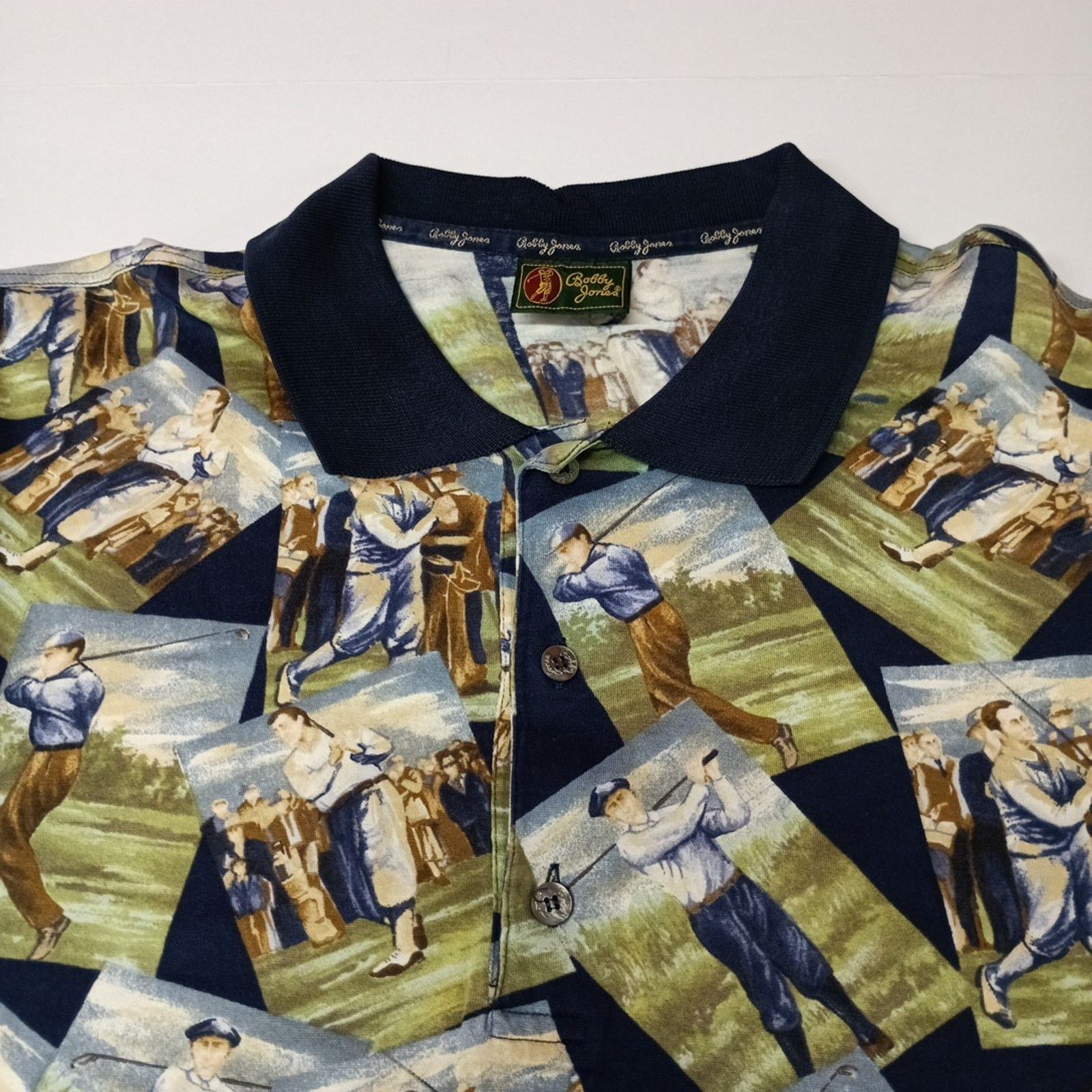 Bobby Jones Bobby Jones Pebble Beach Polo Shirt Men's XL Made in Italy Size US XL / EU 56 / 4 - 2 Thumbnail