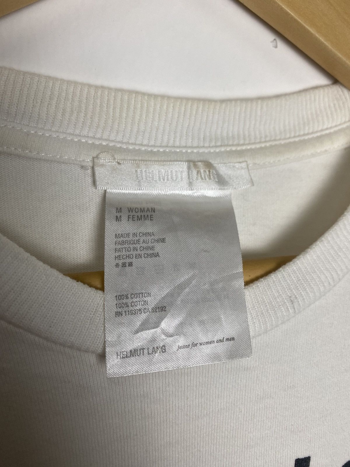 Helmut Lang Helmut Lang Big Logo Original Tee Size US M / EU 48-50 / 2 - 5 Thumbnail
