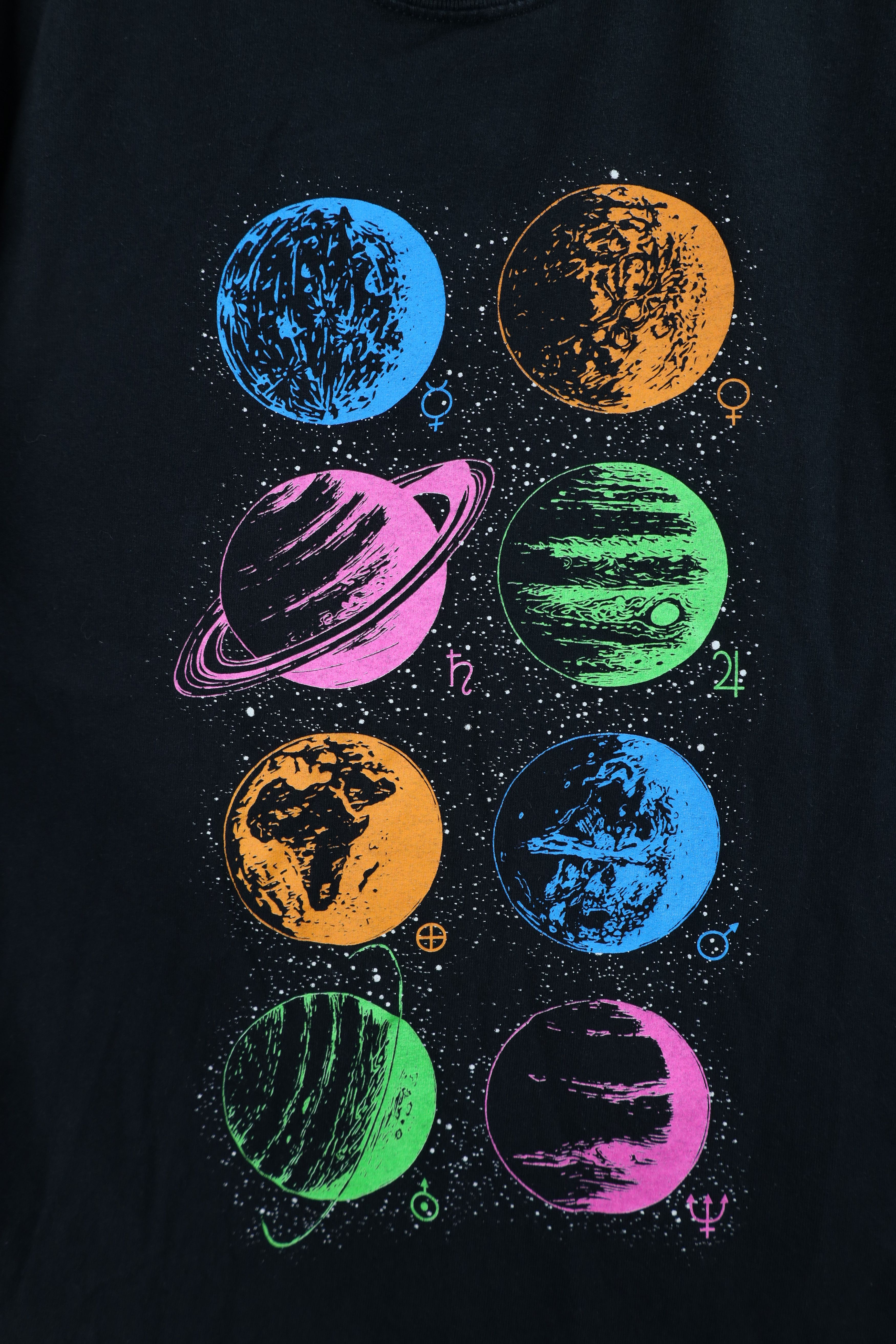 Vintage Vintage Y2K Streetwear Planet Astrology Horoscope T-Shirt Size US M / EU 48-50 / 2 - 4 Thumbnail