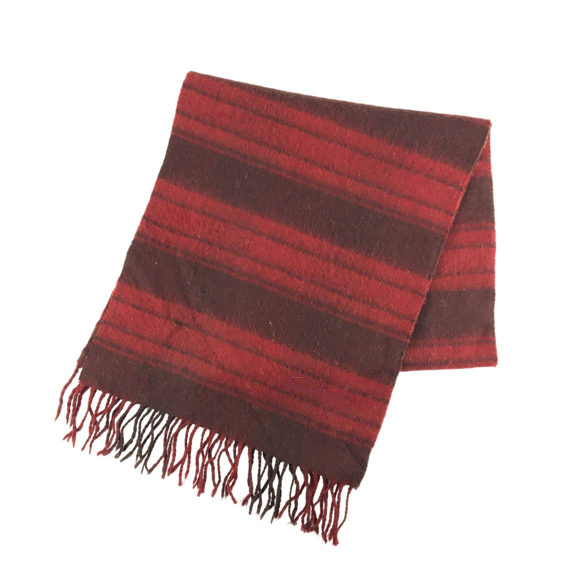 Thierry Mugler × Vintage Vintage Thierry Mugler Scarf Muffler Wool Cashmere Scarves Size ONE SIZE - 3 Thumbnail