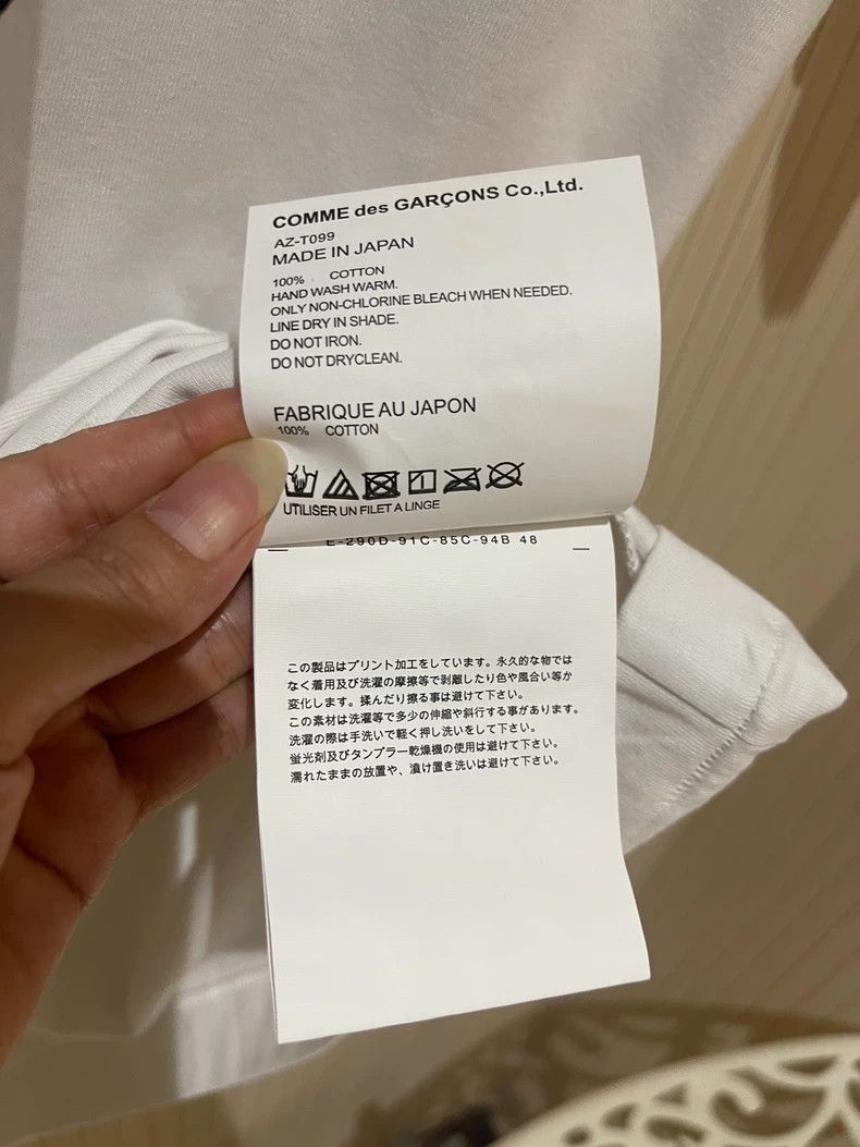 Comme des Garcons Comme Des Garcons Blue polka-dot love short sleeve T-shirt Size L / US 10 / IT 46 - 6 Thumbnail