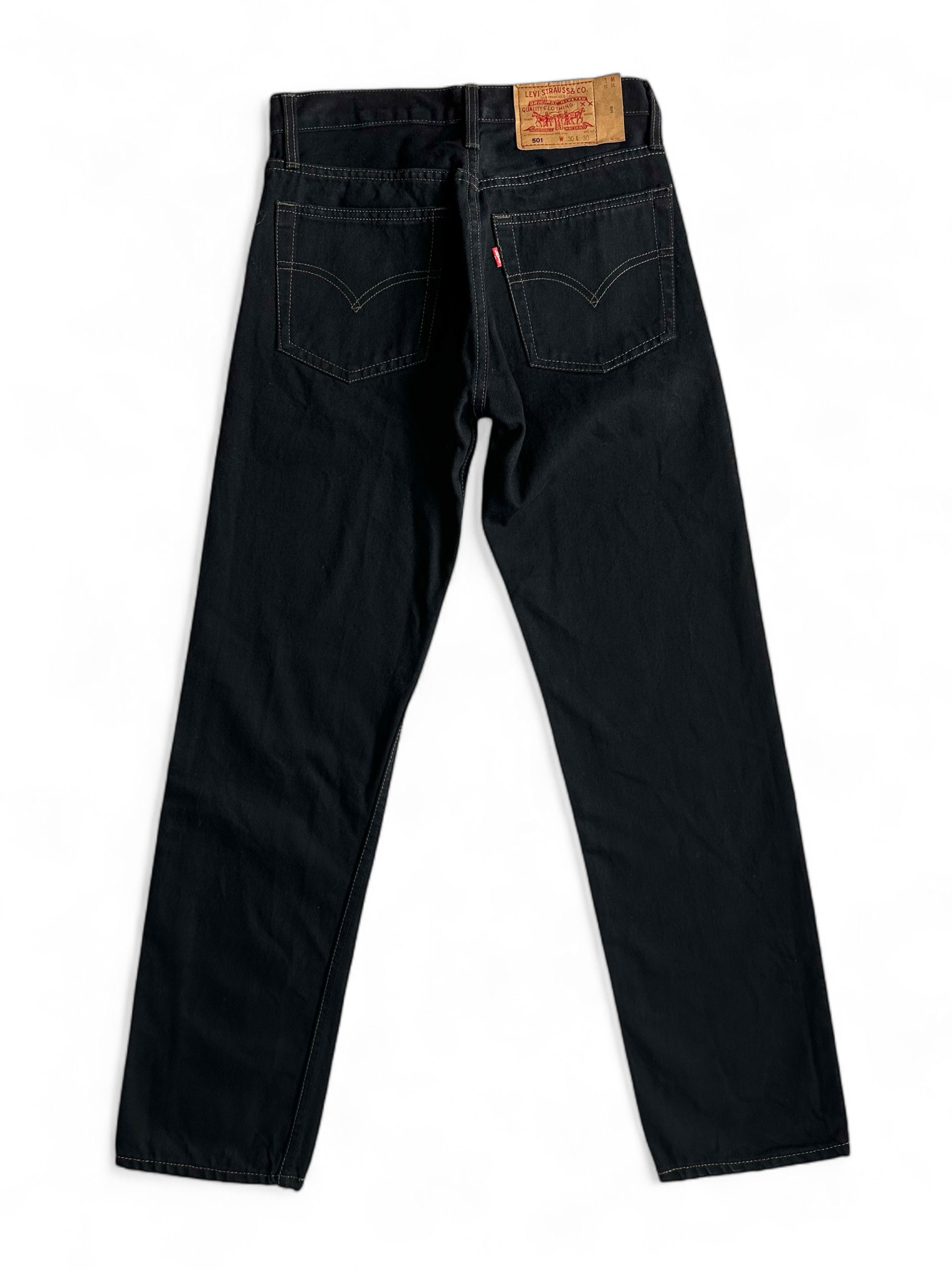 Levi's × Vintage Vintage 90's Lev's 501 Made In USA Denim Jeans Size 30" / US 8 / IT 44 - 2 Thumbnail