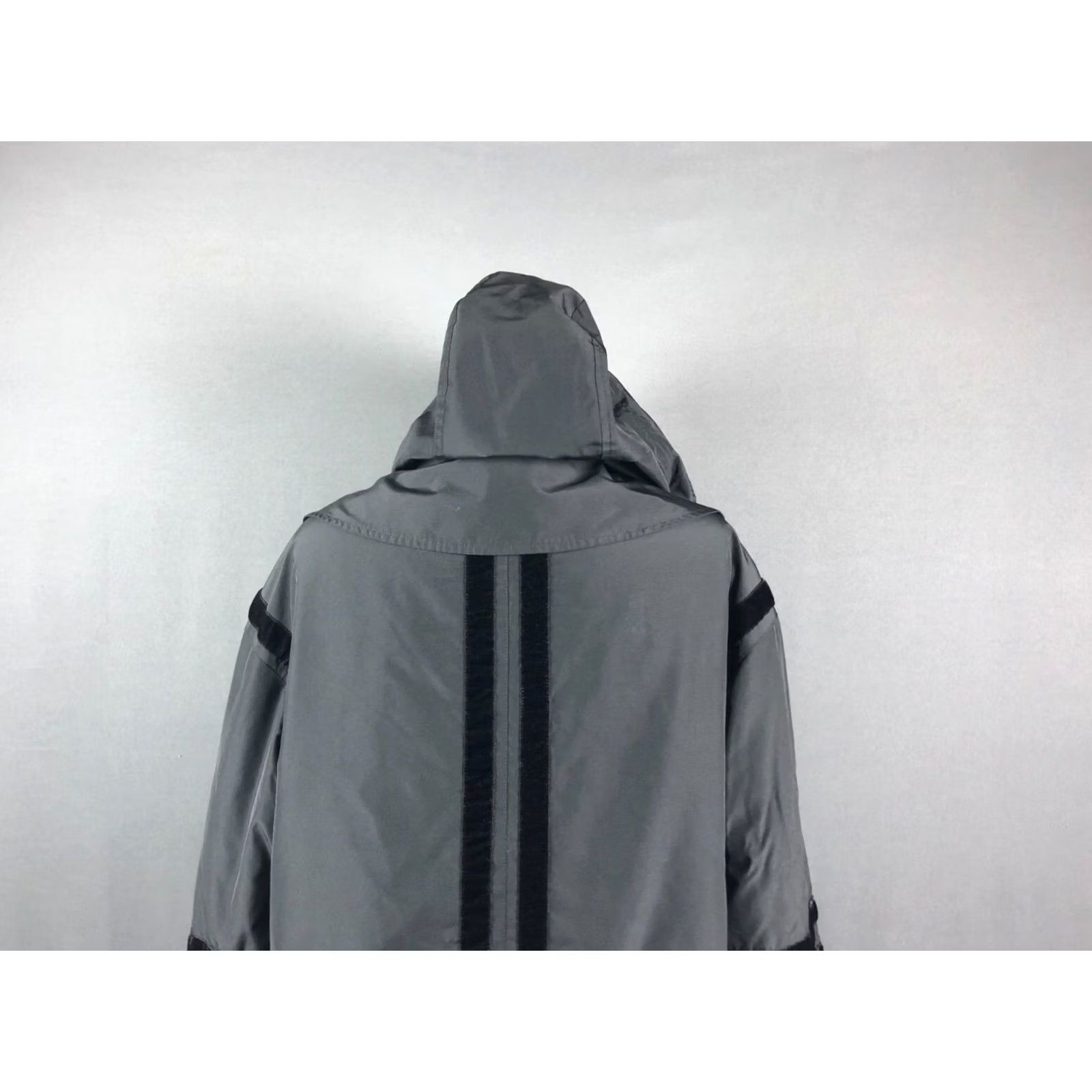Alexander McQueen Alexander McQueen Full Zip Hooded Jacket Women Size 38 Black Polyester Snap Zip Casual Modern Classic Jacket Size XS / US 0-2 / IT 36-38 - 5 Thumbnail