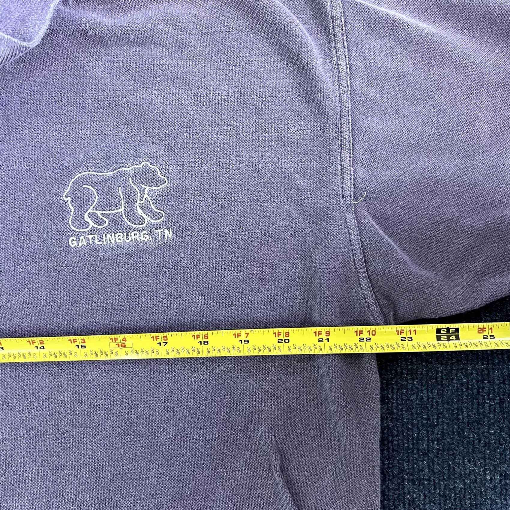 Vintage VINTAGE Gatlinburg TN Polo Shirt Mens L Purple Bear 100% Cotton Collared Size US L / EU 52-54 / 3 - 4 Thumbnail