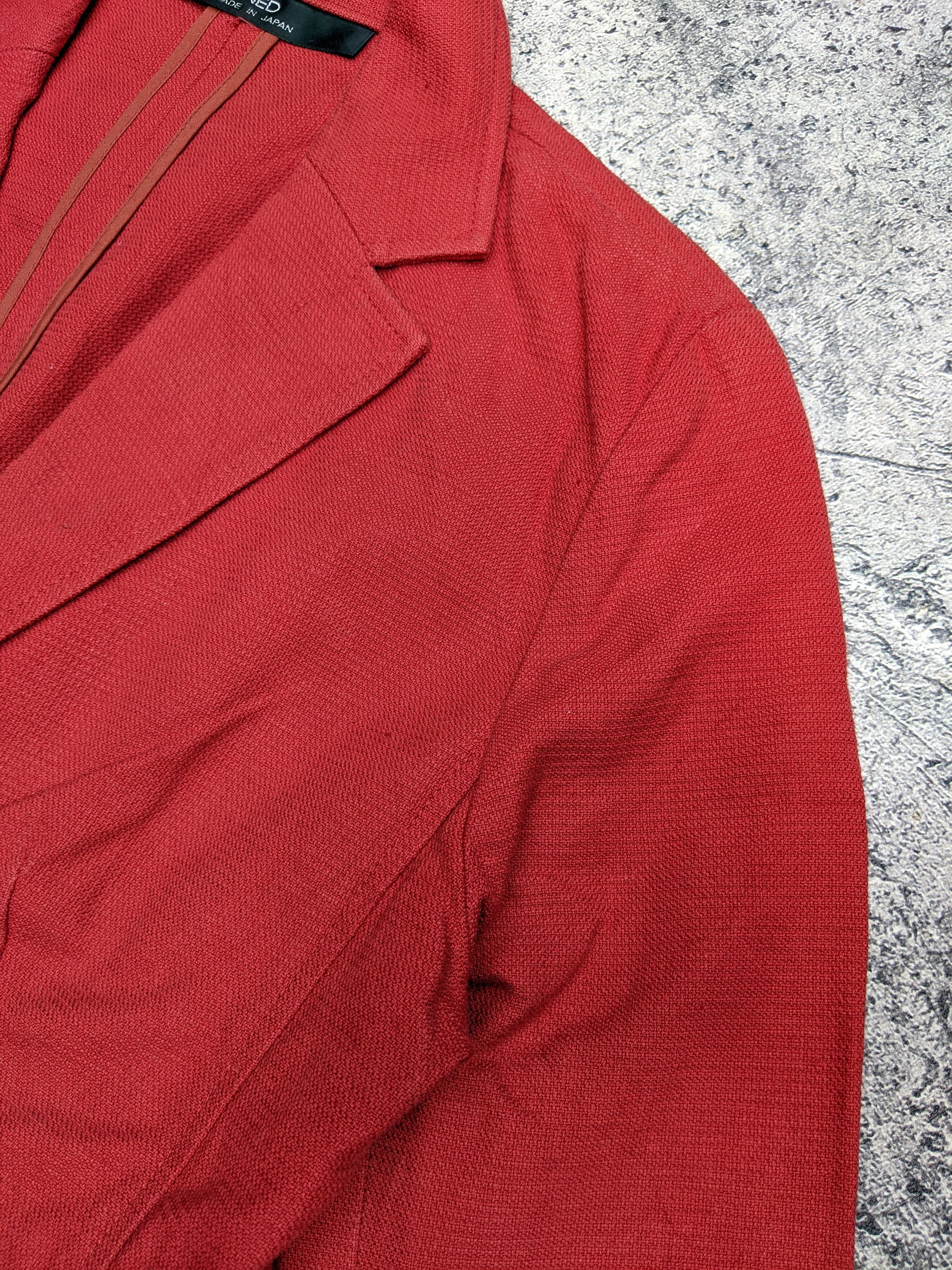 Yohji Yamamoto Vintage INED by Yohji Yamamoto Women's Red Blazer Size M / US 6-8 / IT 42-44 - 4 Thumbnail