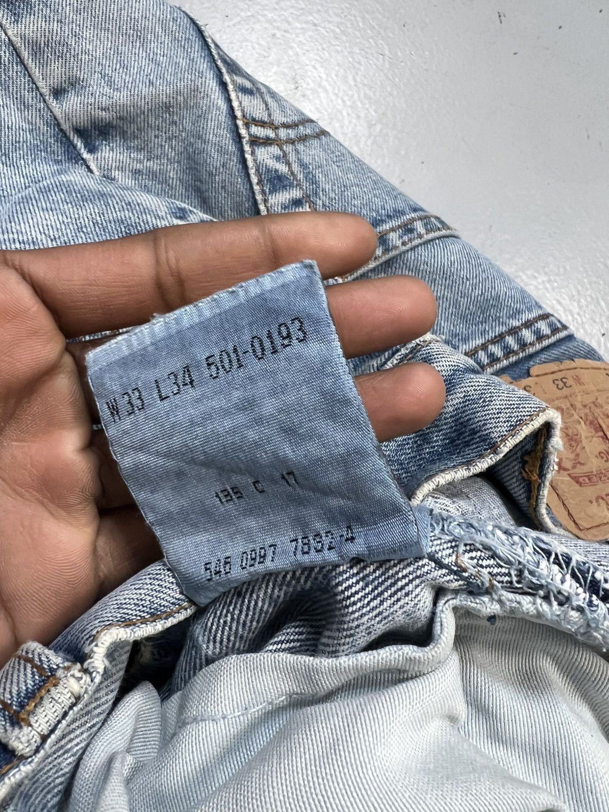 Vintage 1of1 levis shashiko hand stitch baggy denim Size US 30 / EU 46 - 7 Thumbnail