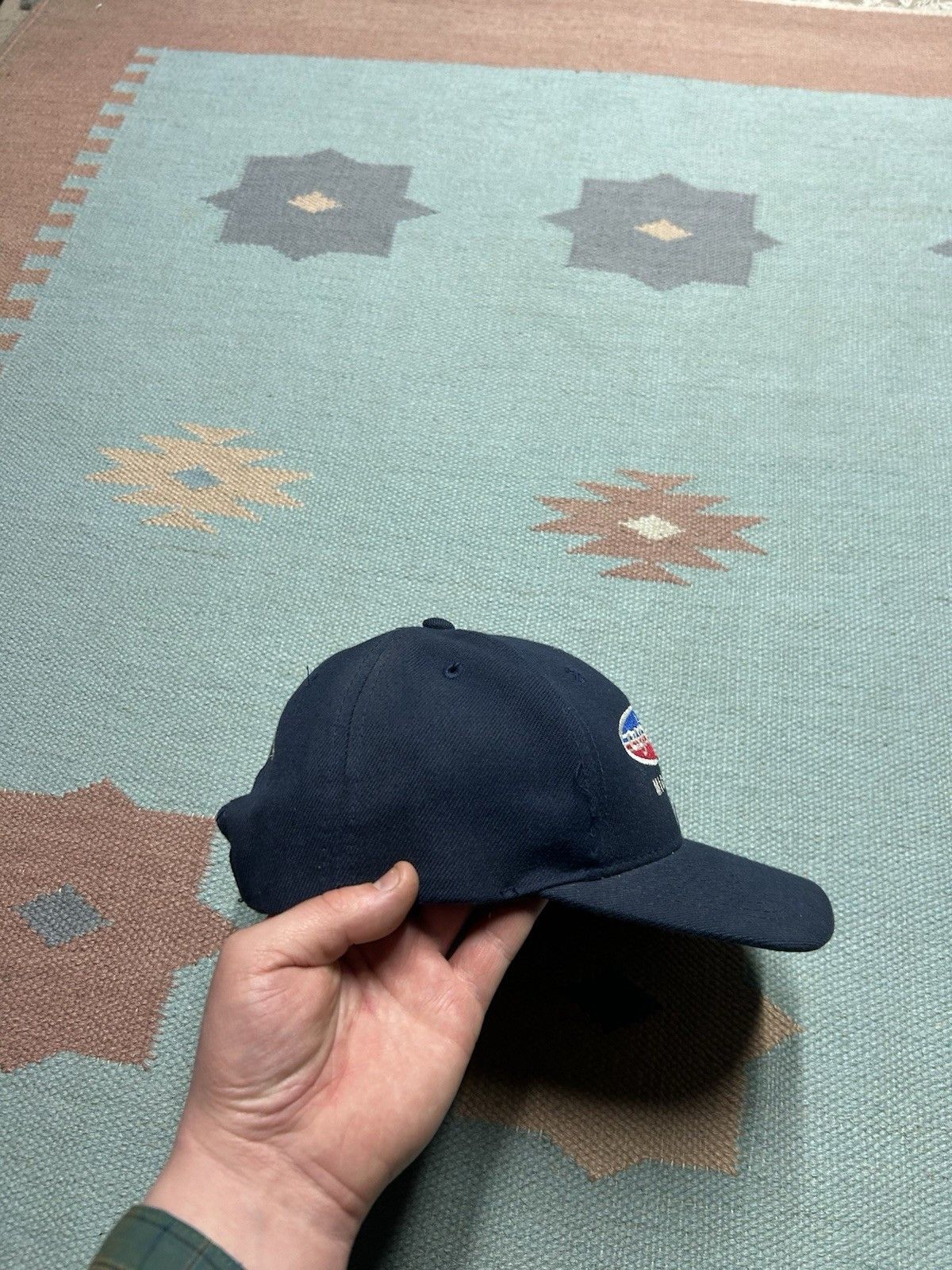 Vintage Vtg SnapBack hat Agri Sales Michigan bean people farm blue Size ONE SIZE - 10 Thumbnail