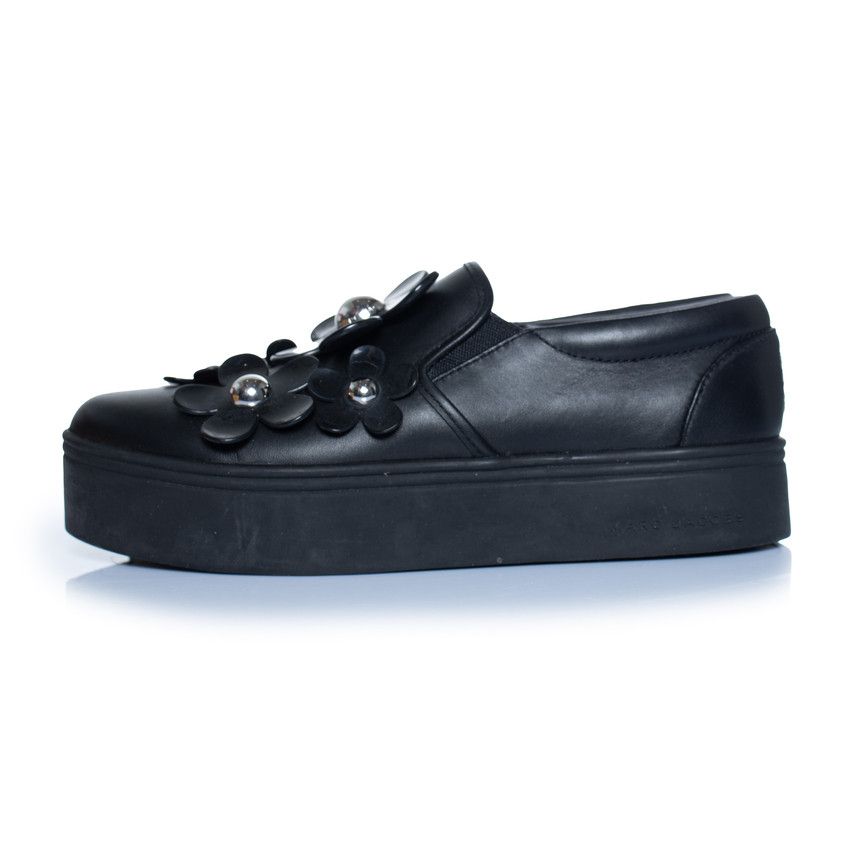 Marc Jacobs Marc Jacobs, Floral slip on sneakers in black Size US 9 / IT 39 - 3 Thumbnail