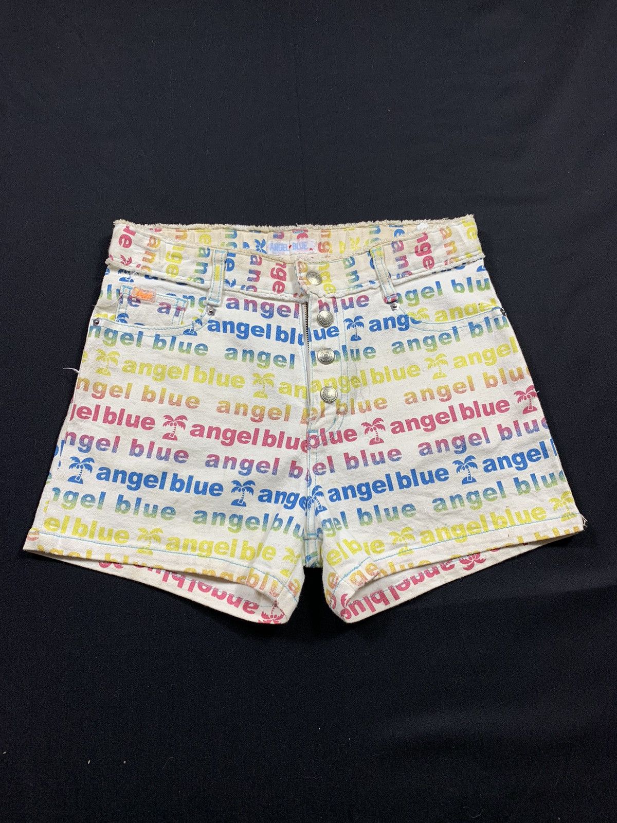 Angel Blue × Hysteric Glamour × Japanese Brand Angel Blue short pants jeans all over print Size US 28 / EU 44 - 2 Thumbnail