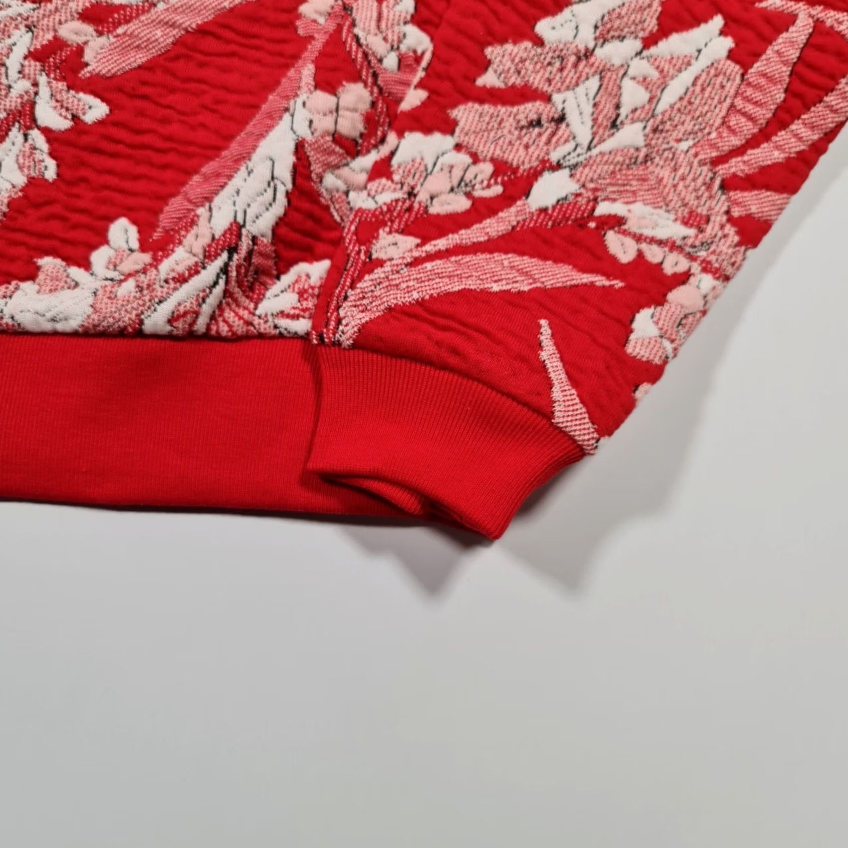 CO Betty & Co Womens Jumper Red 12 UK Floral Print Long Sleeves Stretch Top Size XL / US 12-14 / IT 48-50 - 4 Thumbnail