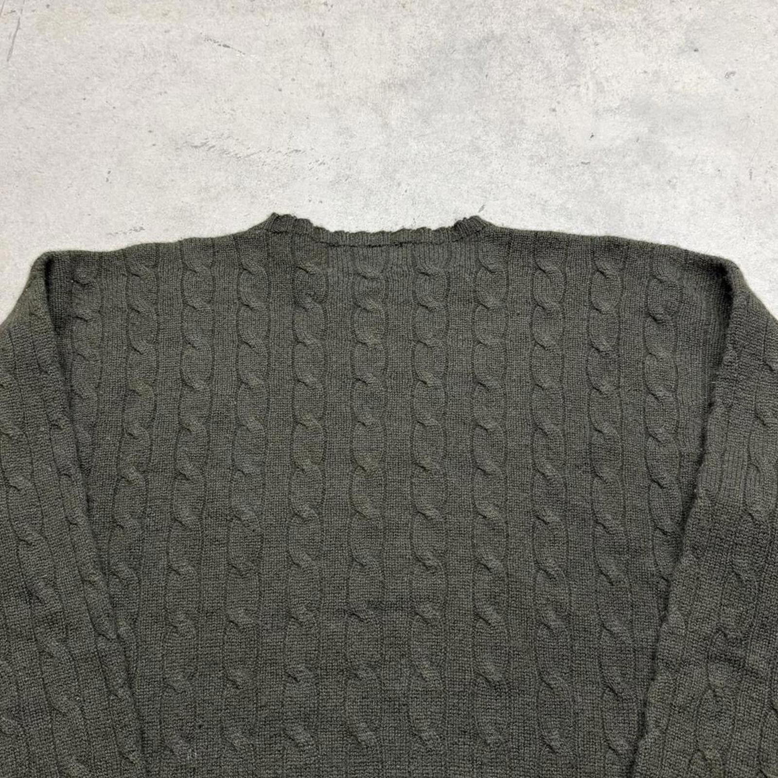 Polo Ralph Lauren Vintage 80s Polo Ralph Lauren Cashmere Cable Knit Sweater Size US XL / EU 56 / 4 - 5 Thumbnail