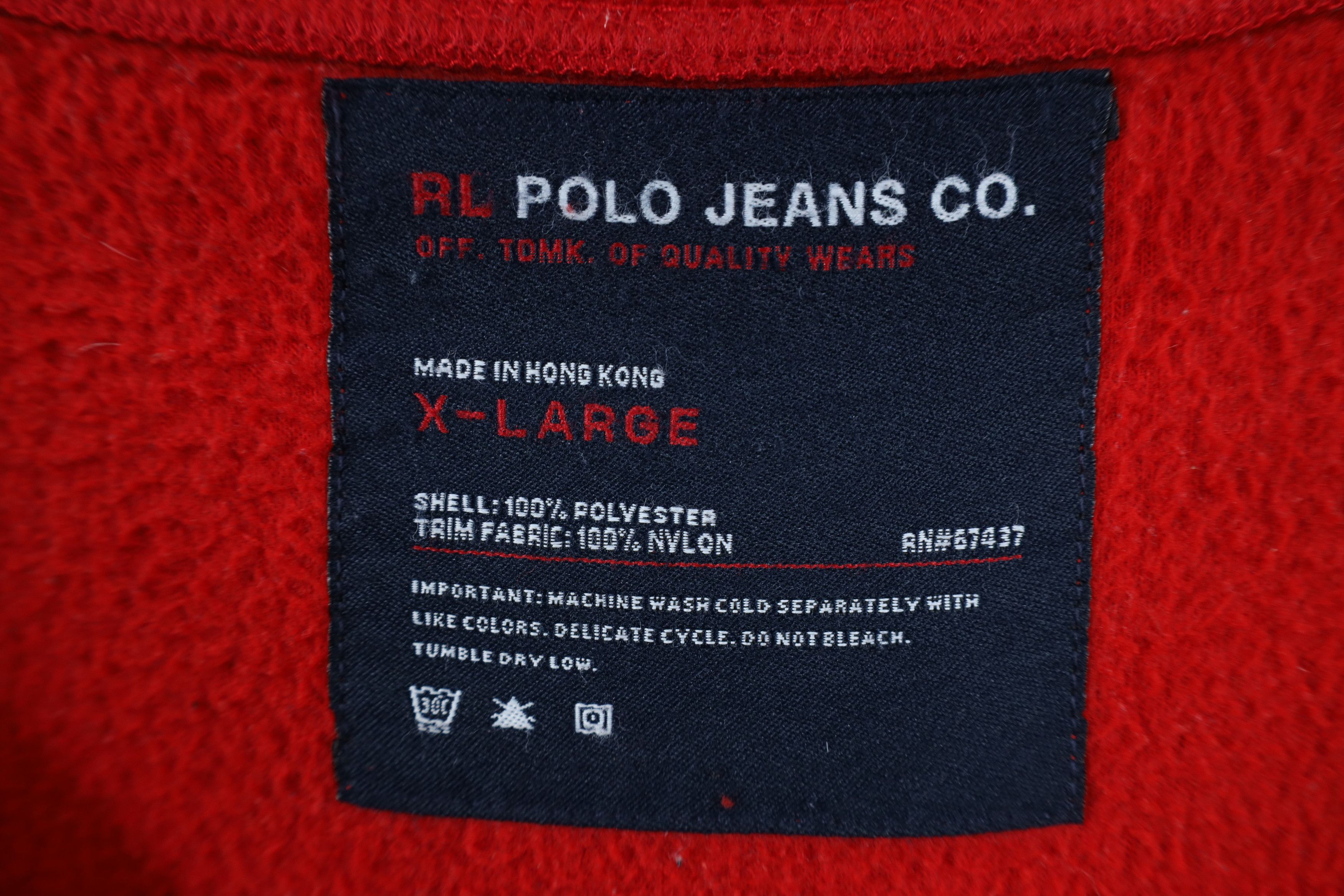 Ralph Lauren Vintage 90s Ralph Lauren Elbow Patch Fleece Full Zip Jacket Size US XL / EU 56 / 4 - 12 Thumbnail